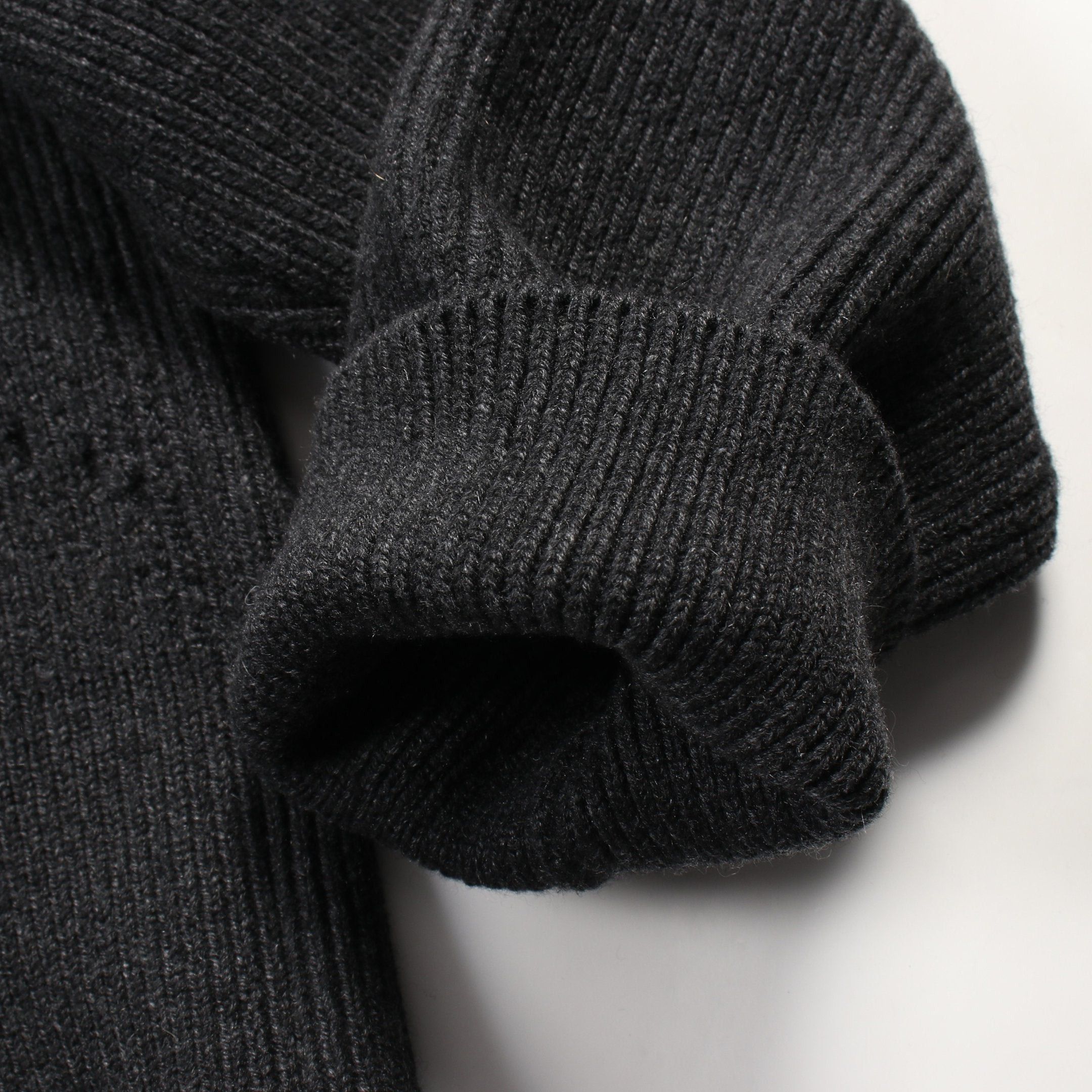 Bottega Veneta Bottega Veneta Cropped Knit High Neck Cashmere Dark Gray Size ONE SIZE - 6 Thumbnail