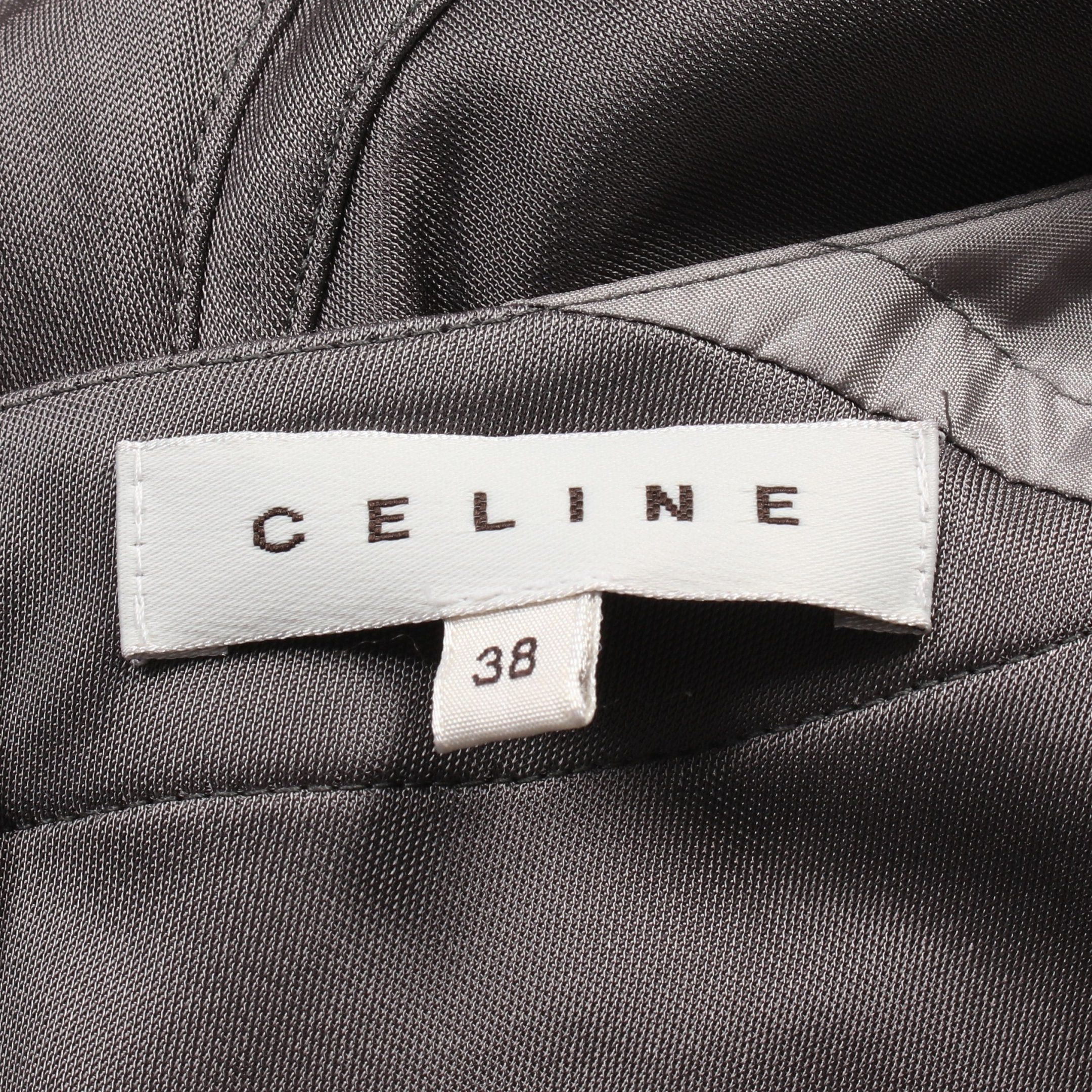 Celine Celine One Piece French Sleeve Rayon Gray Size ONE SIZE - 3 Thumbnail