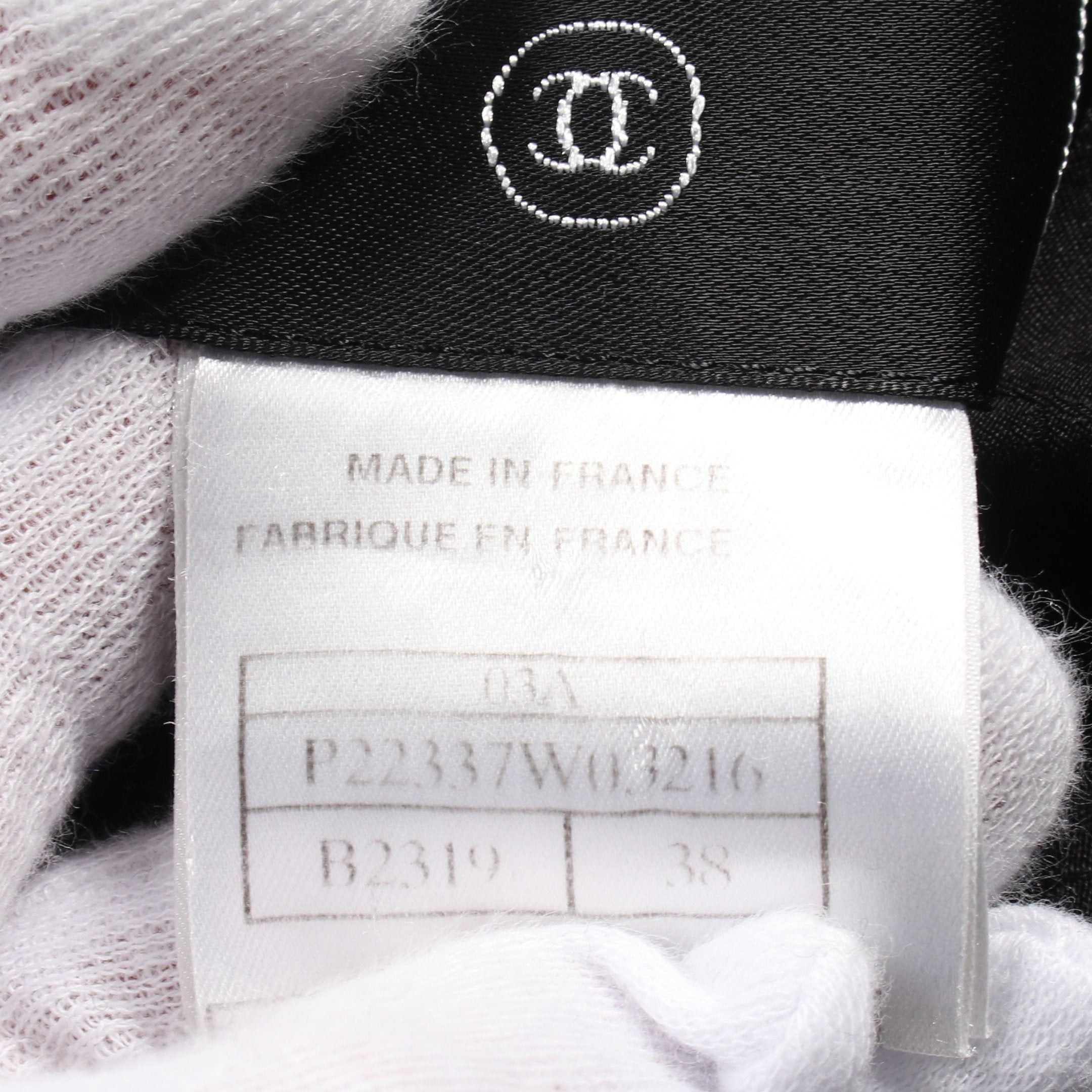 Chanel Chanel Coco Mark Square Button Zip Up Jacket Wool Nylon Black 03A Size ONE SIZE - 5 Thumbnail