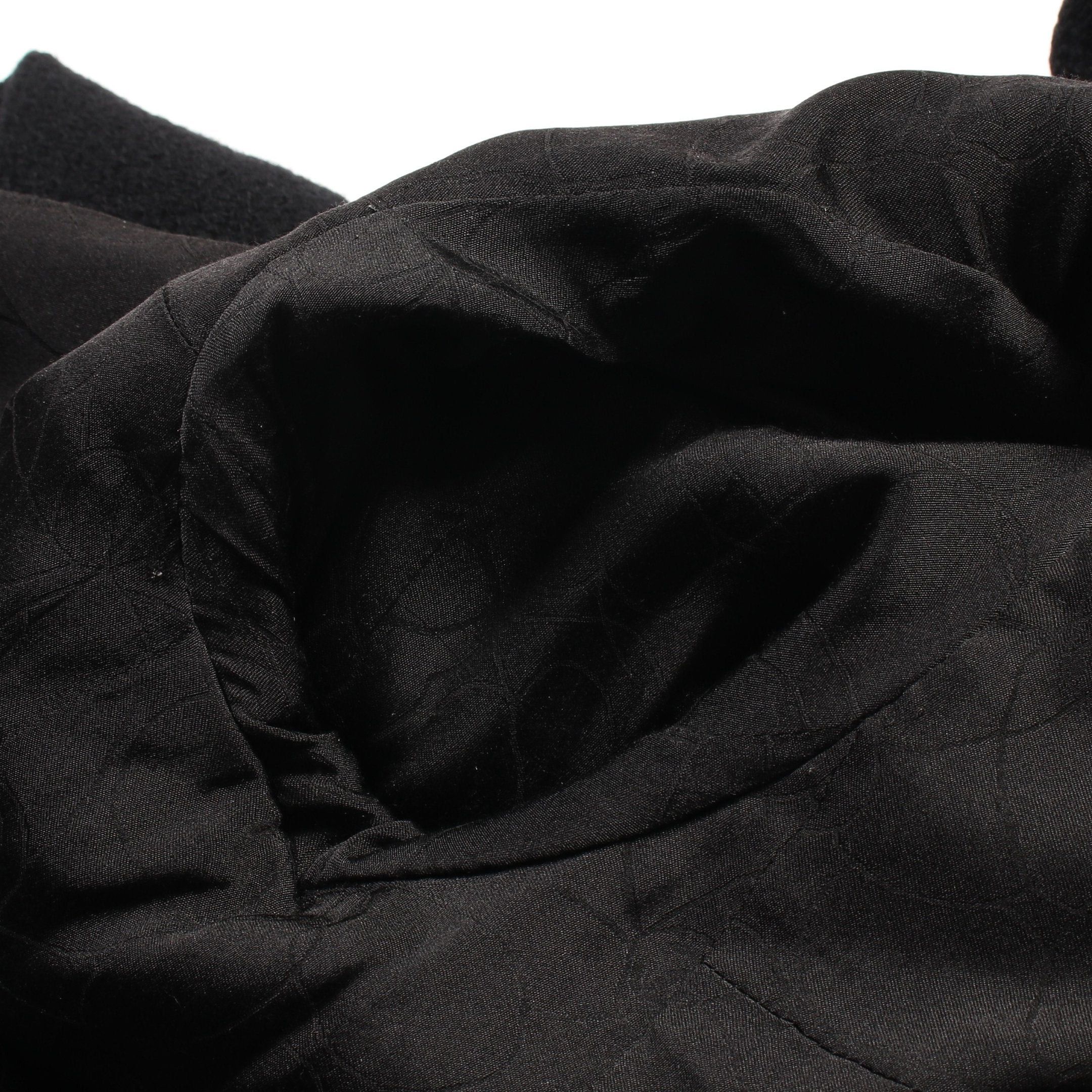Chanel Chanel Coco Mark Square Button Zip Up Jacket Wool Nylon Black 03A Size ONE SIZE - 8 Thumbnail
