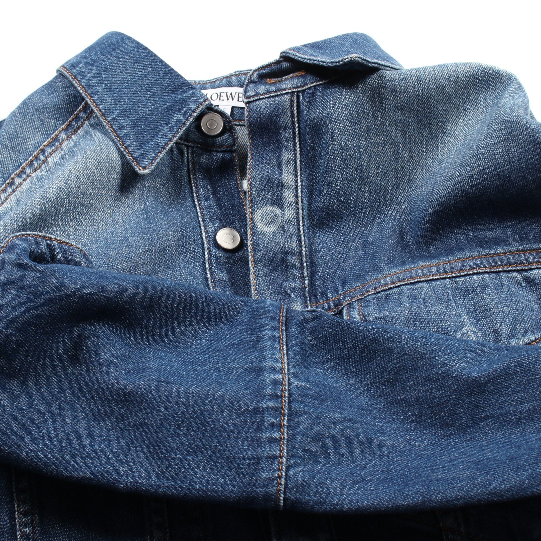 Loewe Loewe Denim Shirt Cotton Indigo Blue Size ONE SIZE - 9 Thumbnail