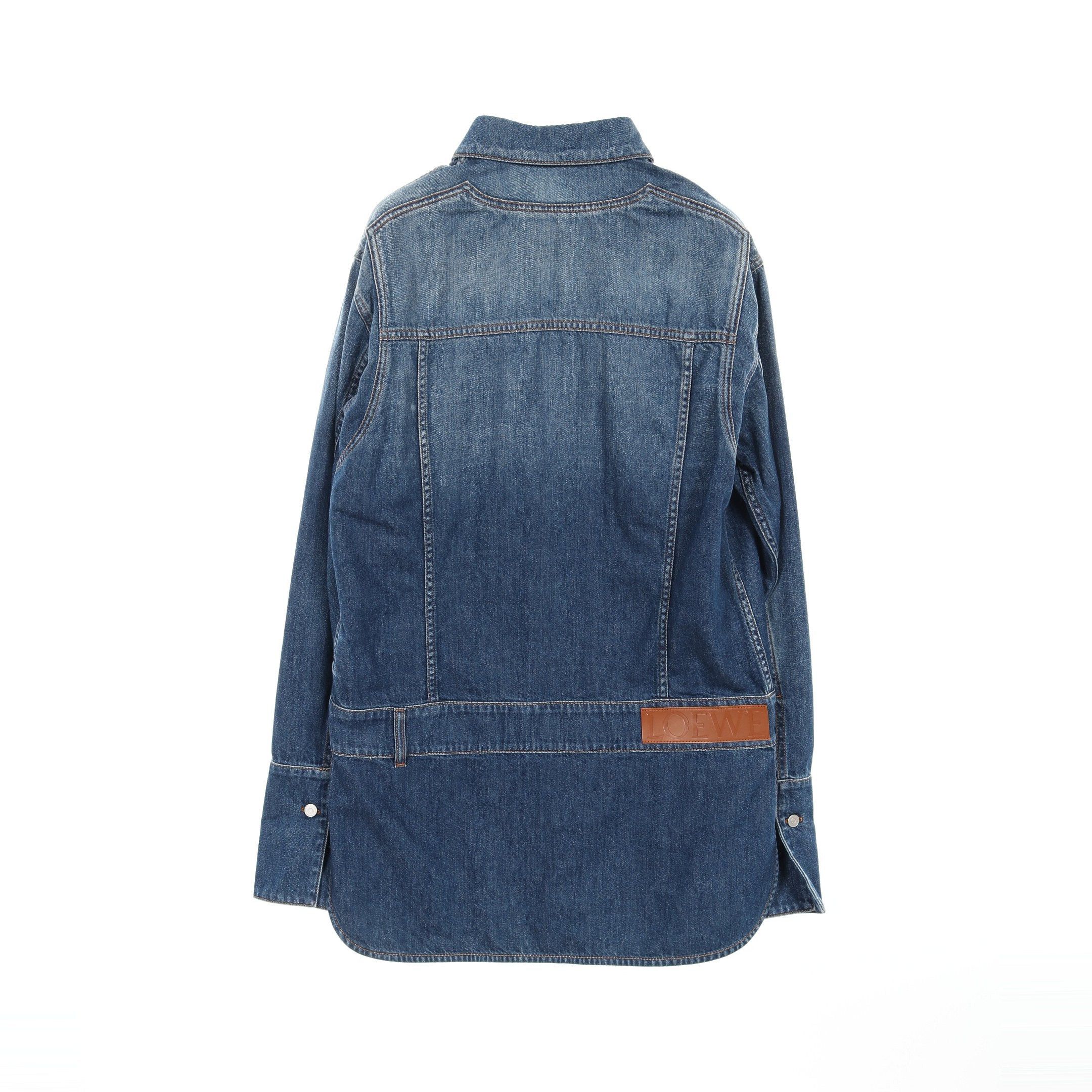 Loewe Loewe Denim Shirt Cotton Indigo Blue Size ONE SIZE - 2 Thumbnail