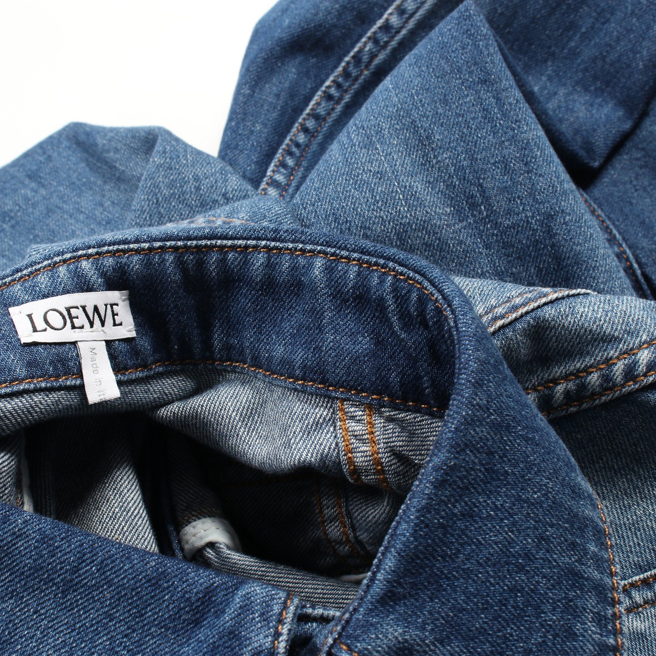 Loewe Loewe Denim Shirt Cotton Indigo Blue Size ONE SIZE - 7 Thumbnail