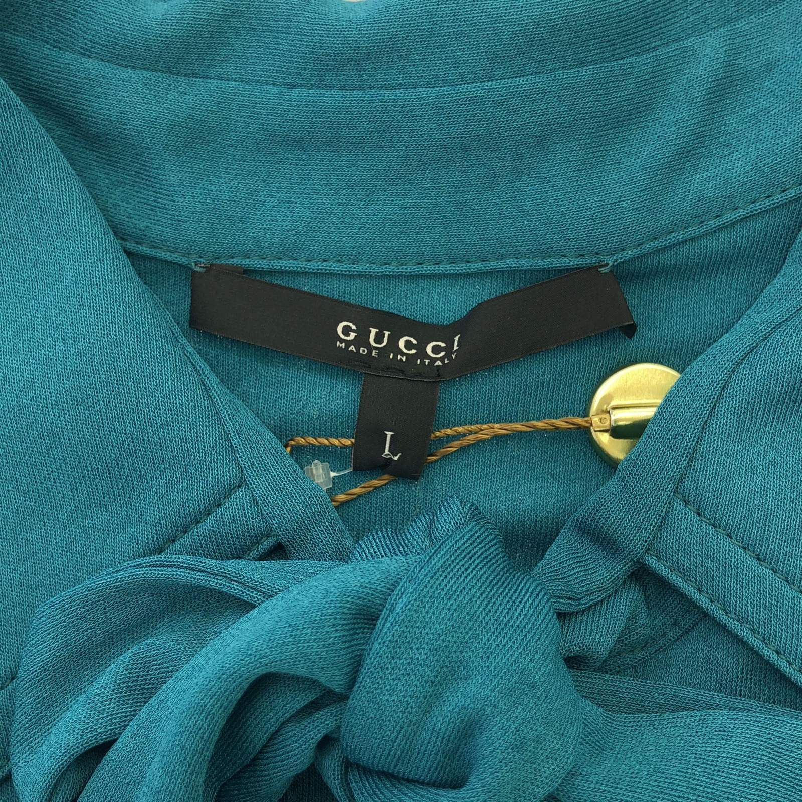 Gucci Gucci Long Sleeve Dress One Piece Rayon Green Size ONE SIZE - 5 Thumbnail