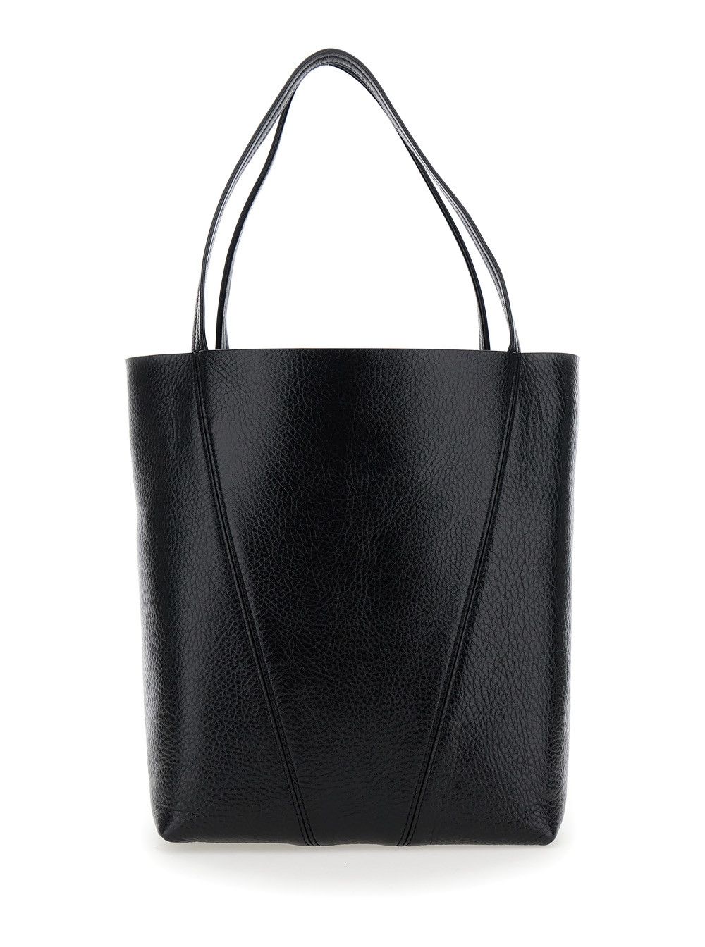 Chloe Shoulder Bag 'Spin' with Logoed Metal Medals in Black Grained Leather for Women Size ONE SIZE - 4 Thumbnail
