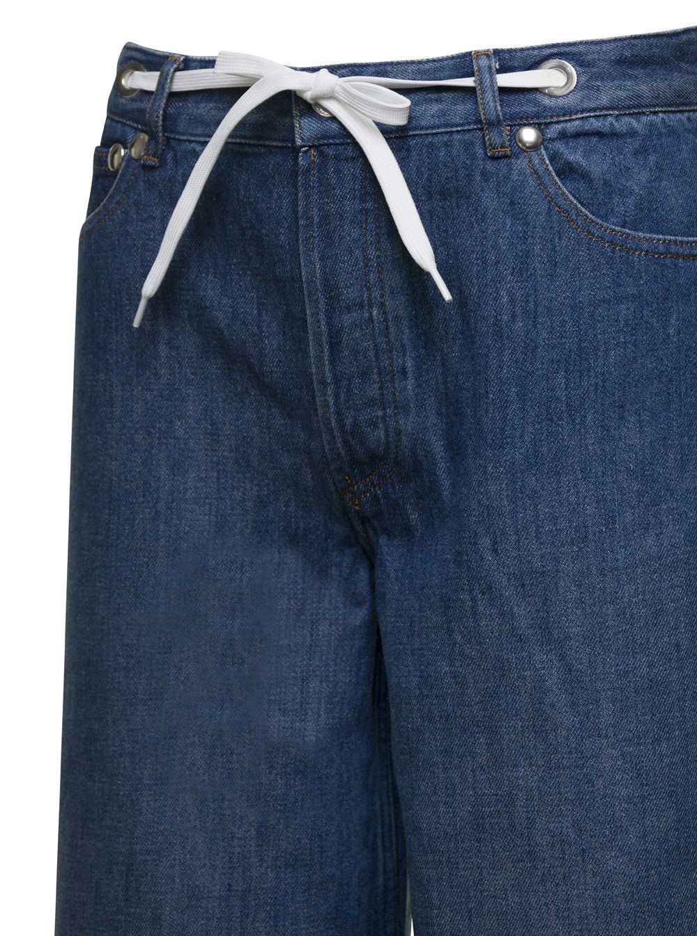A.P.C. Blue Wide Leg Jeans in Denim Woman Size 28" / US 6 / IT 42 - 3 Thumbnail