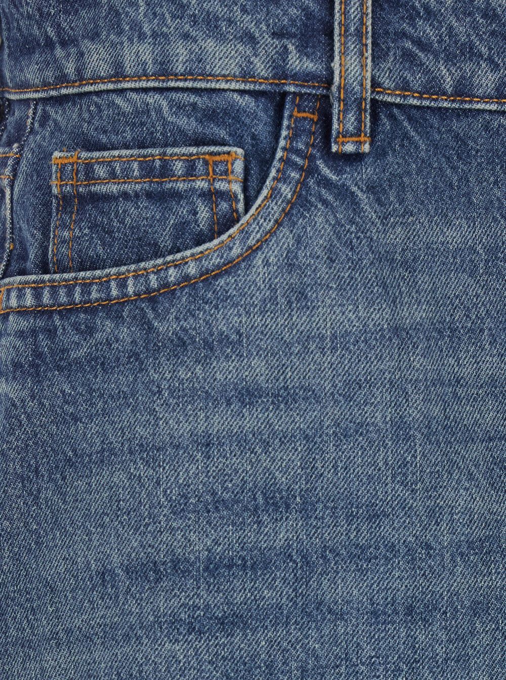 Coperni Blue Skirt with Logo Patch on the Rear and Diagonal One-Leg Cut in Denim Woman Size 28" / US 6 / IT 42 - 3 Thumbnail