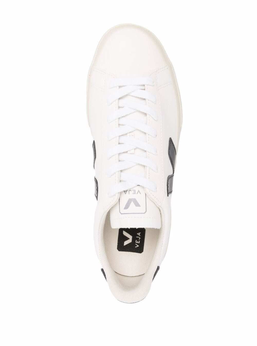 Veja Sneaker 'Campo' with Vegan Leather Logo in White and Black Unisex Size US 9 / IT 39 - 3 Thumbnail