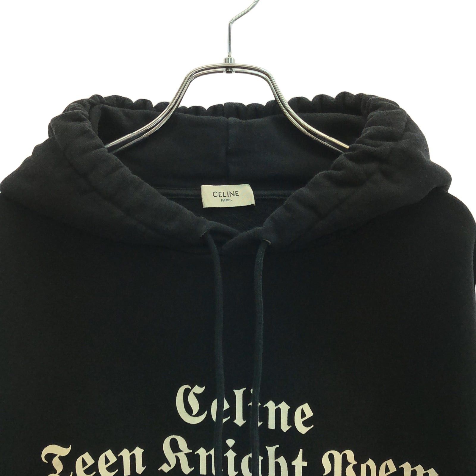 Celine Celine Pullover Hoodie Parker Cotton Black Size ONE SIZE - 3 Thumbnail