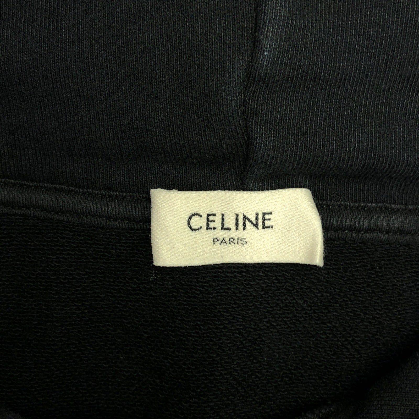 Celine Celine Pullover Hoodie Parker Cotton Black Size ONE SIZE - 5 Thumbnail