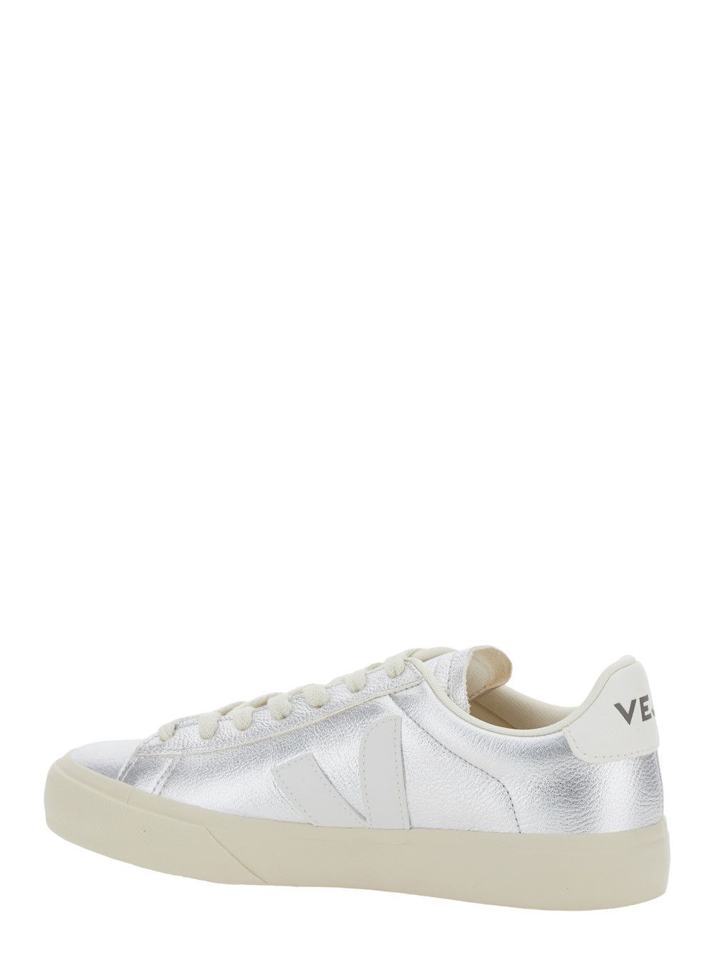 Veja 'Campo' Metallic Low Top Sneakers with Logo Detail on the Side and Logo Lettering on the Heel in Leather Unisex Size US 9 / IT 39 - 3 Thumbnail