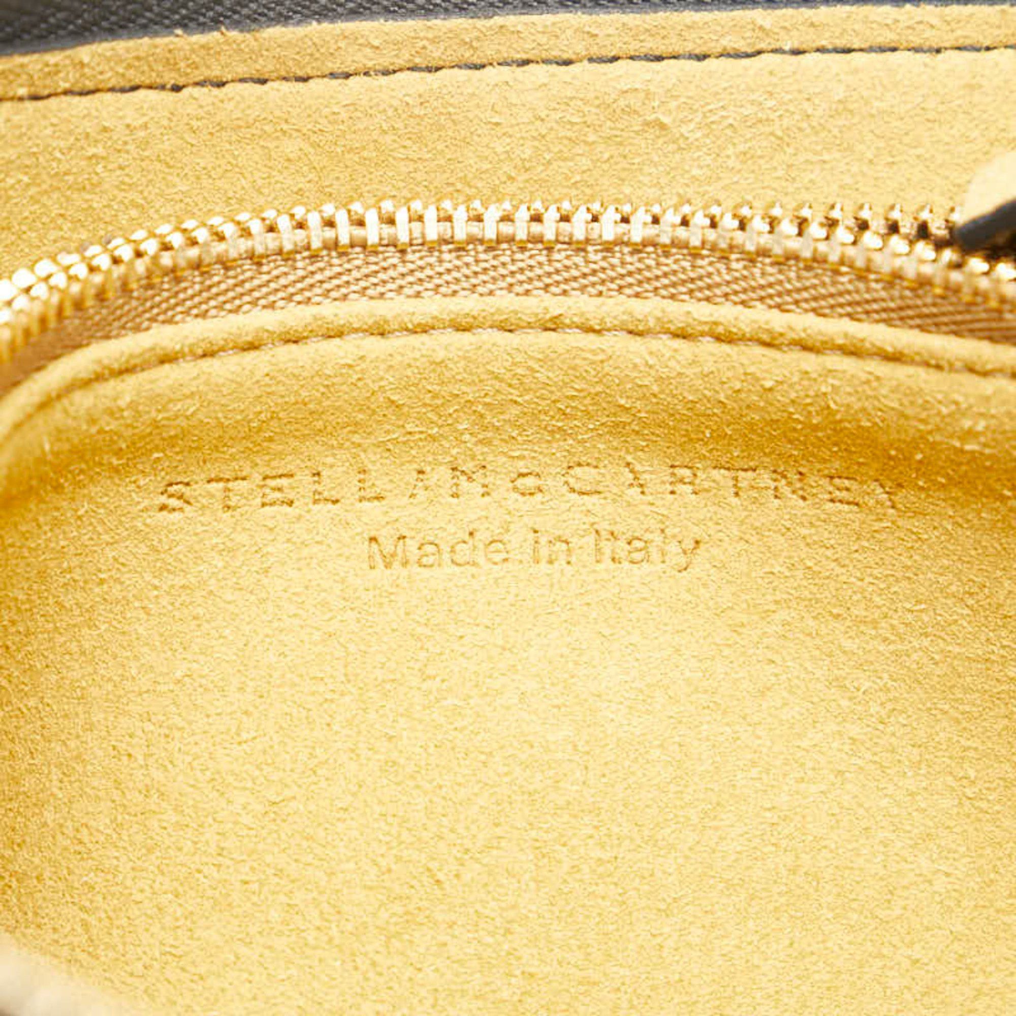 Stella McCartney Stella McCartney Perforated Round Long Wallet Black Leather Women's Size ONE SIZE - 6 Thumbnail