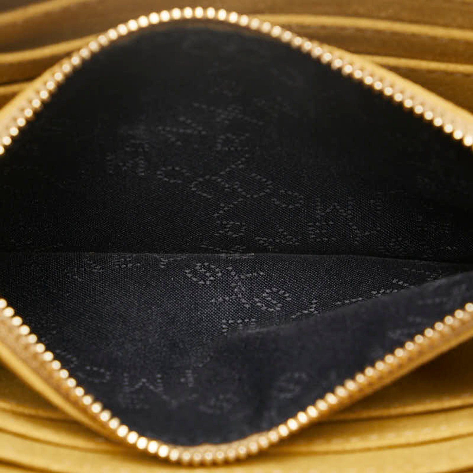 Stella McCartney Stella McCartney Perforated Round Long Wallet Black Leather Women's Size ONE SIZE - 5 Thumbnail
