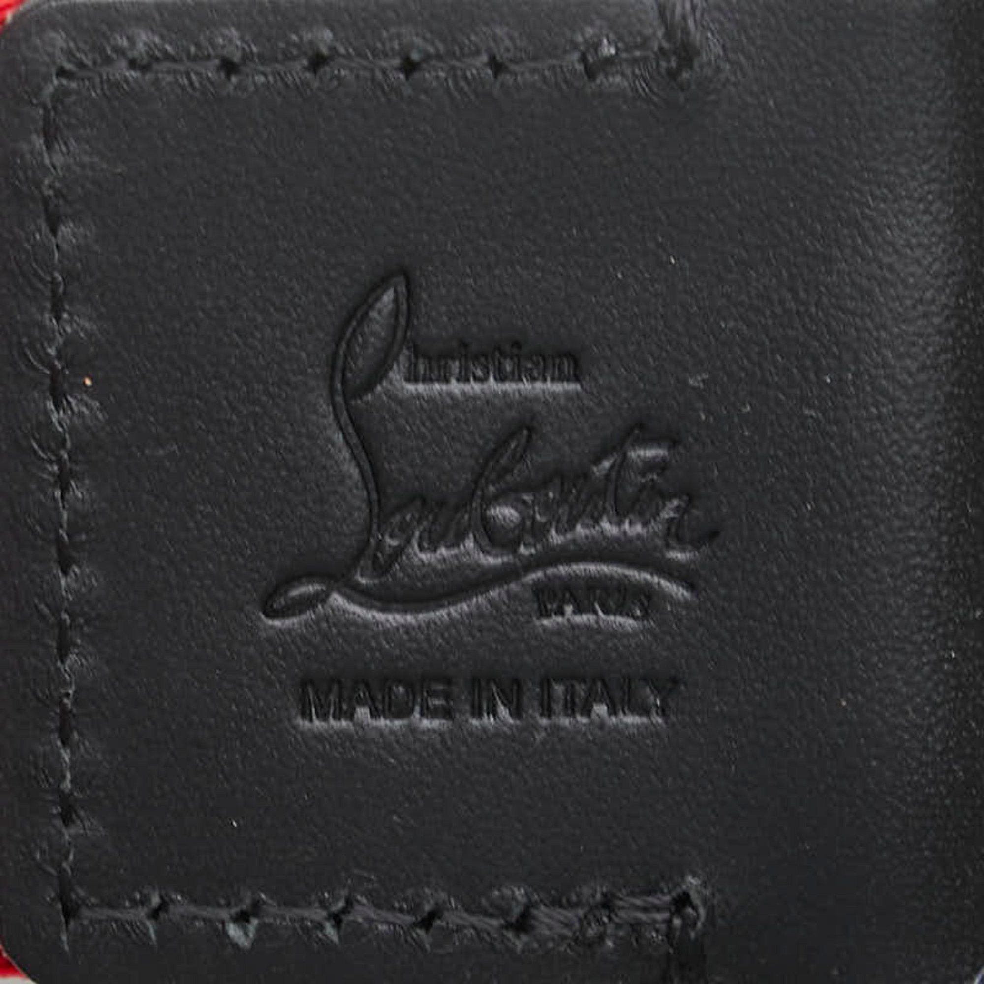 Christian Louboutin Christian Louboutin LOUBICLIC Belt Black Red Nylon Men's Size ONE SIZE - 5 Thumbnail