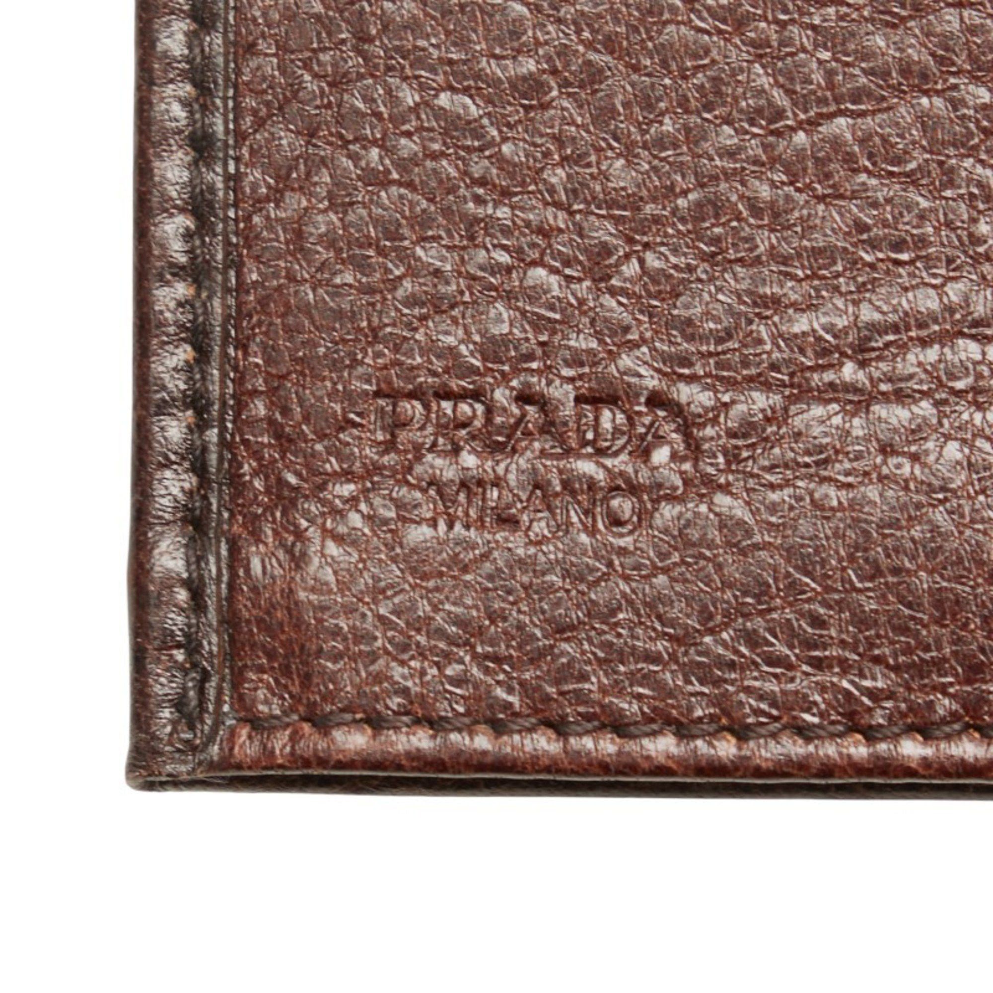 Prada PRADA Card Case Business Holder 2M0945 Brown Leather Men's Size ONE SIZE - 5 Thumbnail