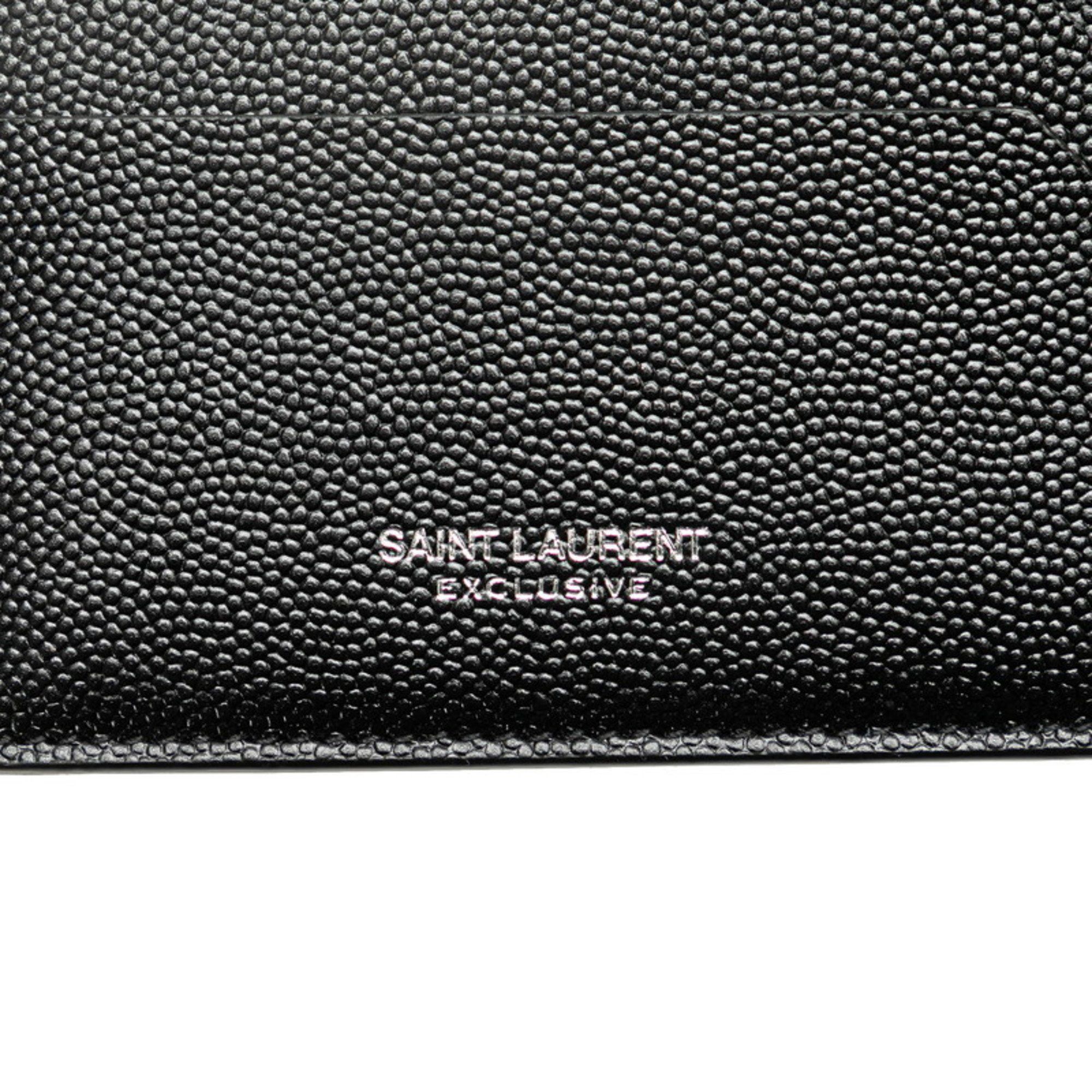 Saint Laurent Paris Saint Laurent Card Case Coin 617600 Black Leather Men's SAINT LAURENT Size ONE SIZE - 5 Thumbnail