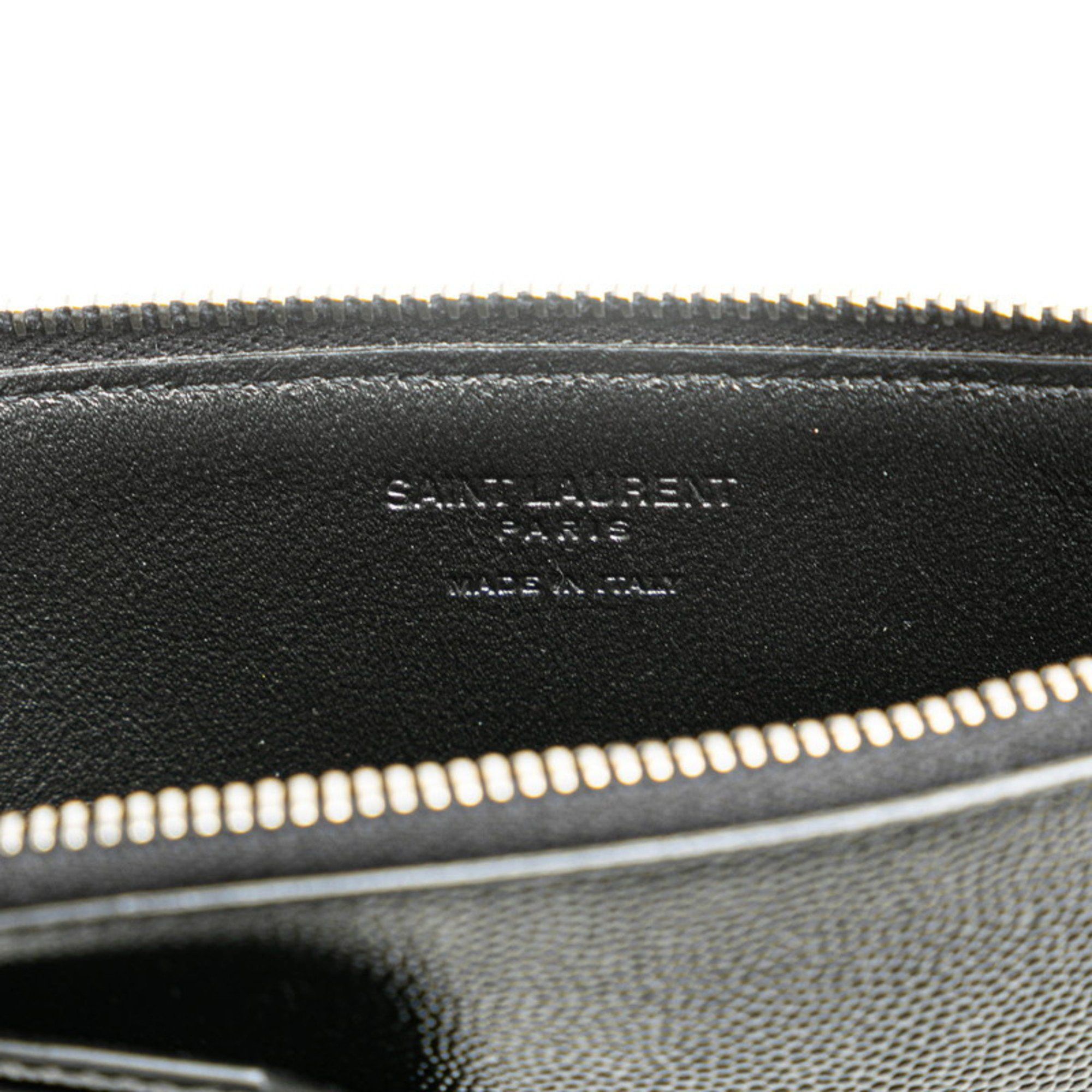 Saint Laurent Paris Saint Laurent Card Case Coin 617600 Black Leather Men's SAINT LAURENT Size ONE SIZE - 6 Thumbnail