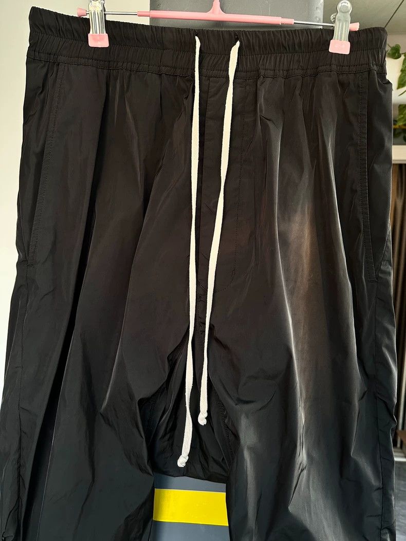 Rick Owens Rick Owens Black Nylon Drop-Crotch Pants Size US 38 / EU 54 - 3 Thumbnail