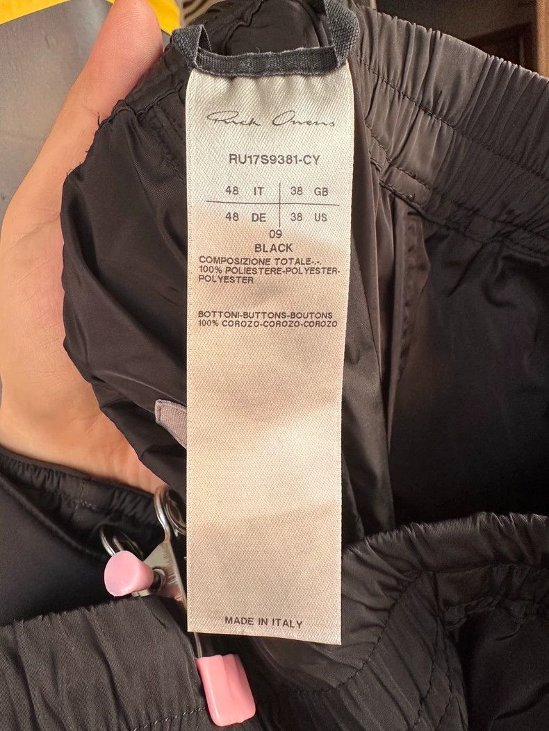 Rick Owens Rick Owens Black Nylon Drop-Crotch Pants Size US 38 / EU 54 - 5 Thumbnail