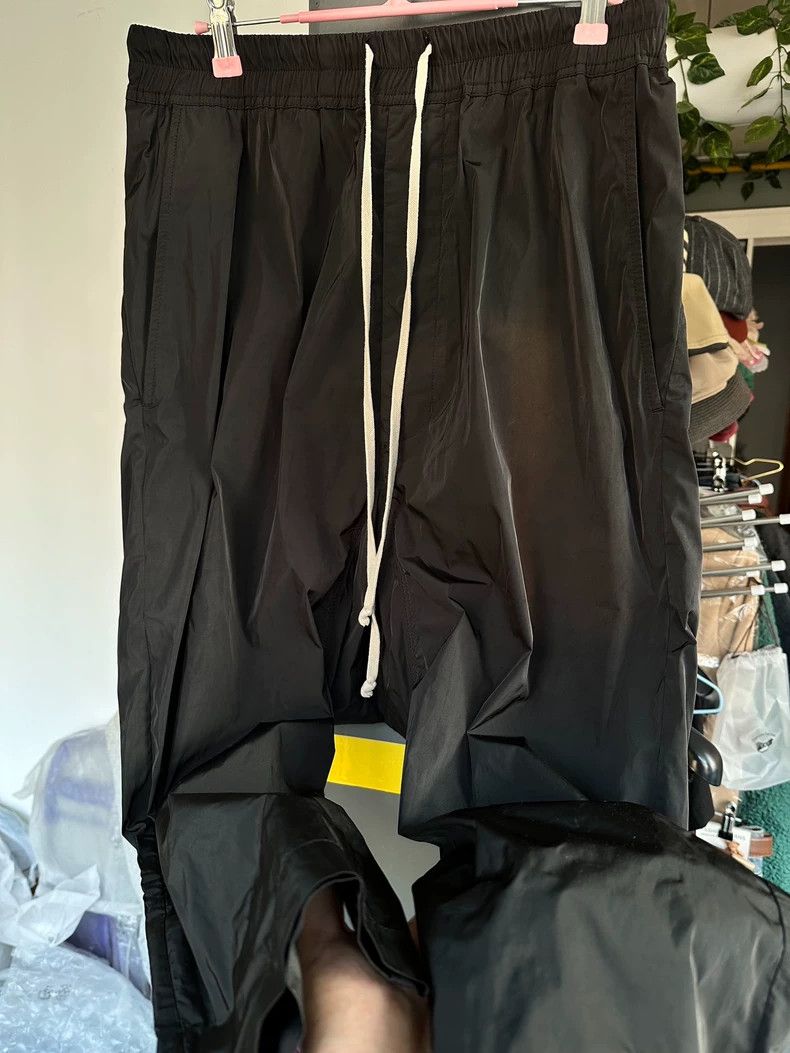 Rick Owens Rick Owens Black Nylon Drop-Crotch Pants Size US 38 / EU 54 - 2 Thumbnail