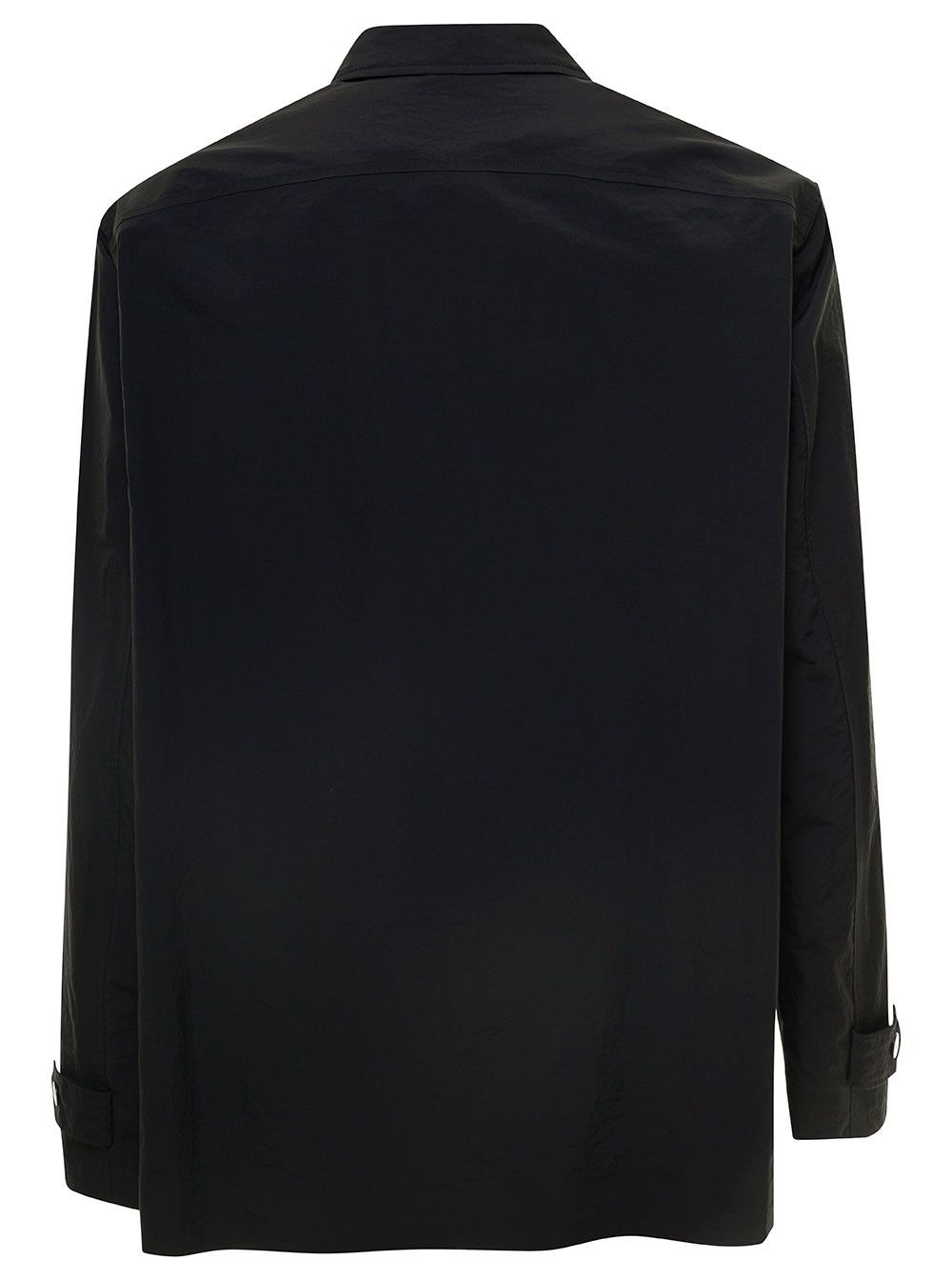Fendi Blue Jacket with Patch Zipped Pocket and Logo in Nylon Man Size US L / EU 52-54 / 3 - 2 Thumbnail
