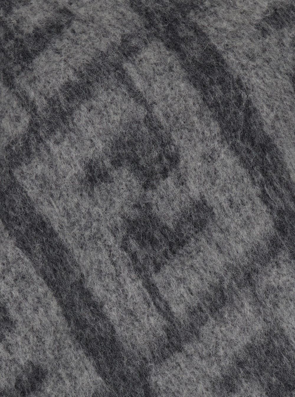 Fendi Grey Sweater with Jacquard FF Motif in Wool Man Size US M / EU 48-50 / 2 - 3 Thumbnail