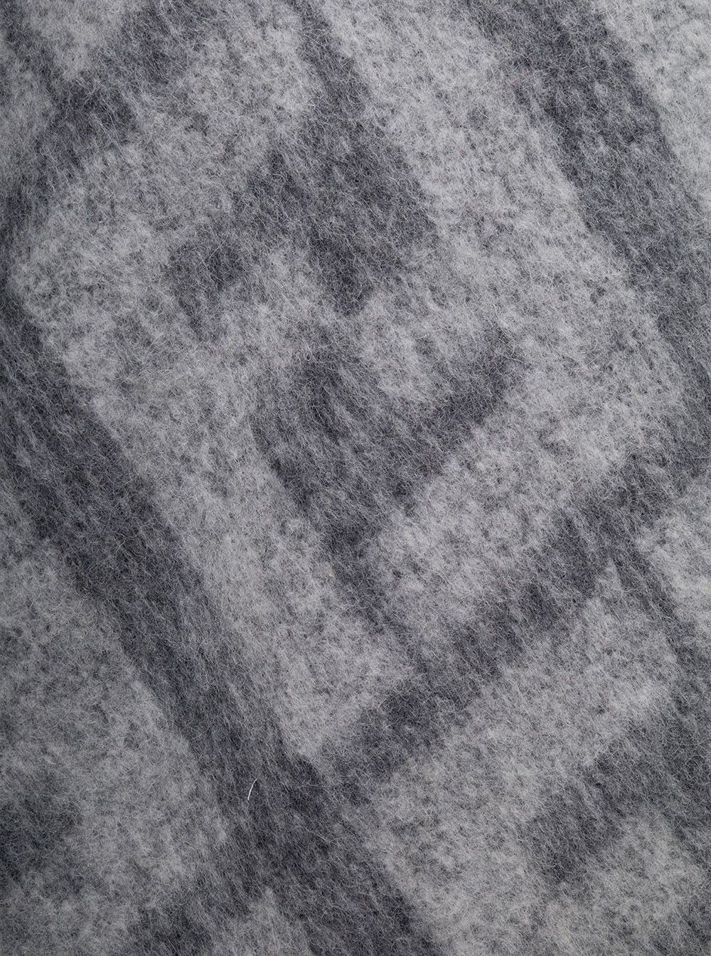 Fendi Grey Sweater with Jacquard FF Motif in Wool Man Size US M / EU 48-50 / 2 - 5 Thumbnail