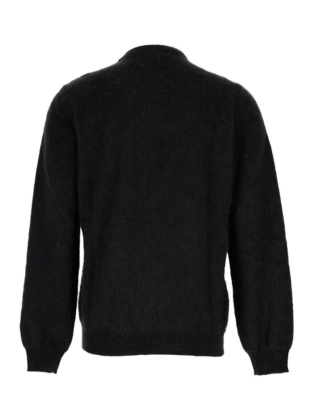 Fendi Grey Sweater with Jacquard FF Motif in Wool Man Size US L / EU 52-54 / 3 - 2 Thumbnail