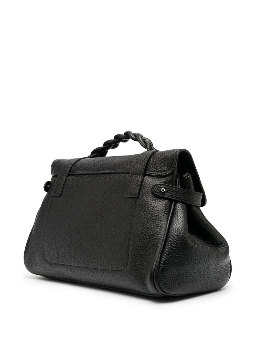 Mulberry Handbag 'Alexa' with Adjustable and Removable Shoulder Strap and Magnetic Closure in Black Pebbled Leather for Women Size ONE SIZE - 2 Thumbnail