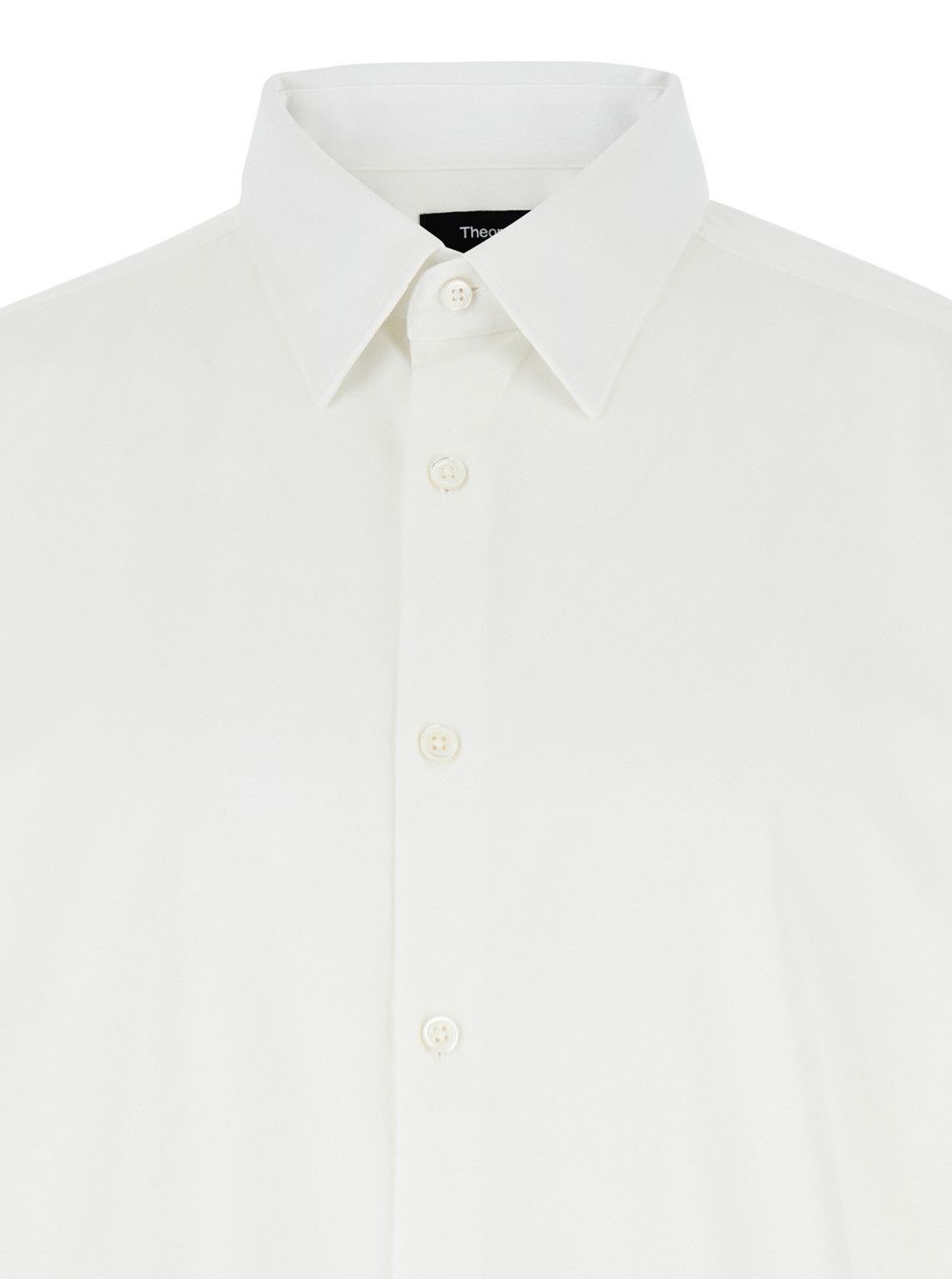 Theory 'Sylvain' White Shirt with Pointed Collar in Cotton Blend Man Size US XXL / EU 58 / 5 - 3 Thumbnail
