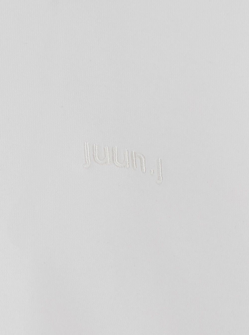 Juun.J White T-shirt with Tone-on-Tone Logo Embroidered on the Front in Cotton Man Size US S / EU 44-46 / 1 - 3 Thumbnail