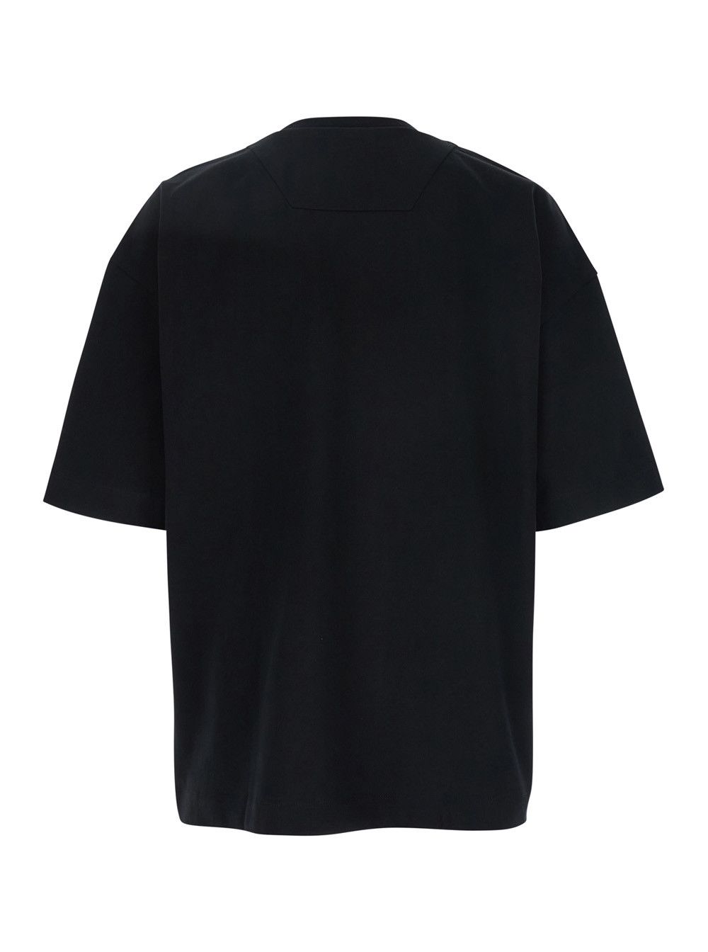 Juun.J Black T-shirt with Tone-on-Tone Logo Embroidered on the Front in Cotton Man Size US M / EU 48-50 / 2 - 2 Thumbnail