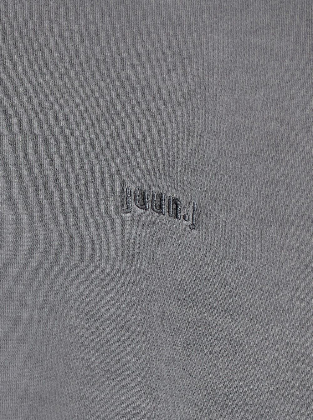 Juun.J Grey T-Shirt with Logo Embroidered on the Front and Print on the Back in Cotton Man Size US S / EU 44-46 / 1 - 3 Thumbnail