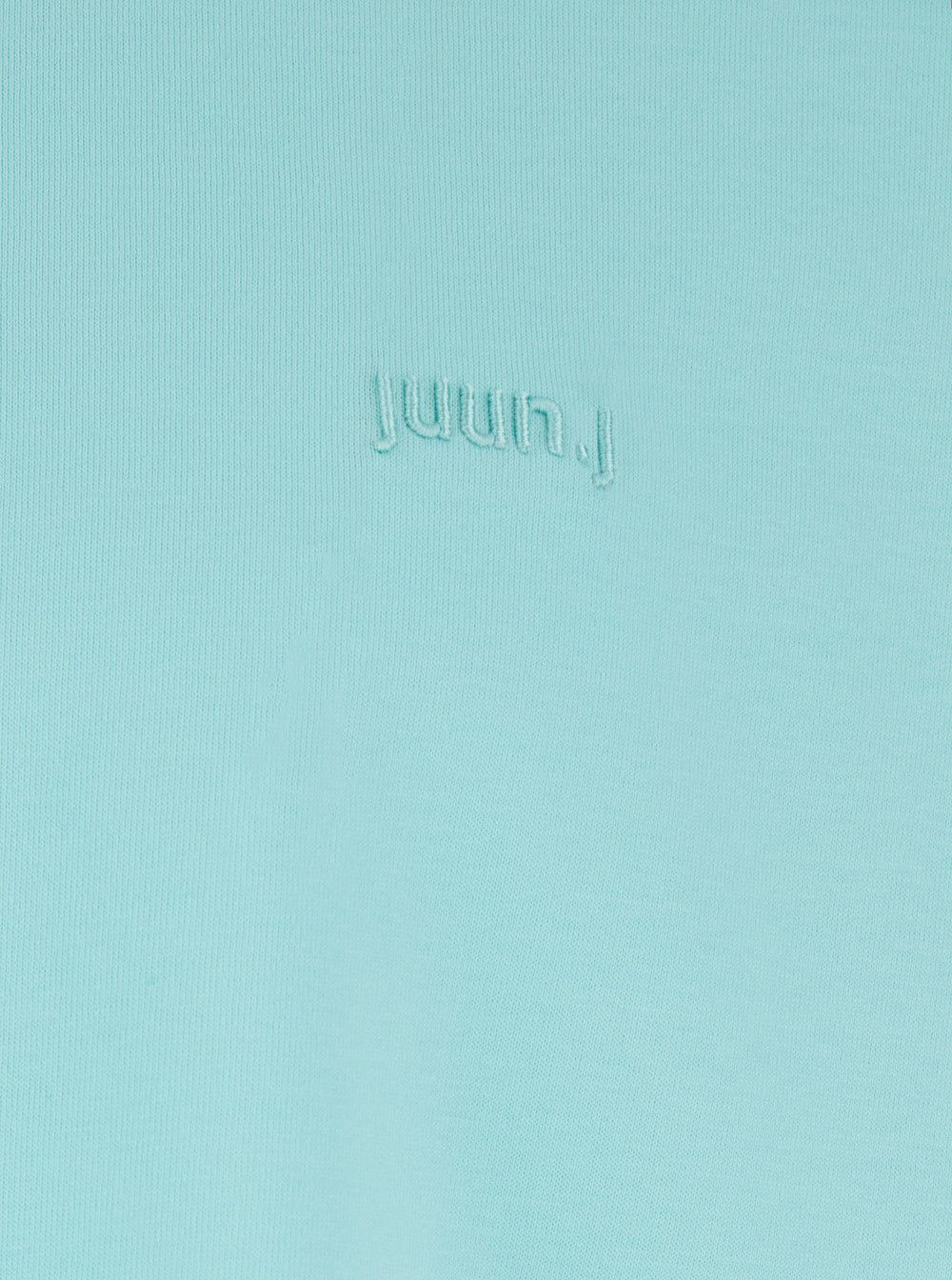 Juun.J Light Blue T-Shirt with Logo Embroidered on the Front and Print on the Back in Cotton Man Size US M / EU 48-50 / 2 - 3 Thumbnail