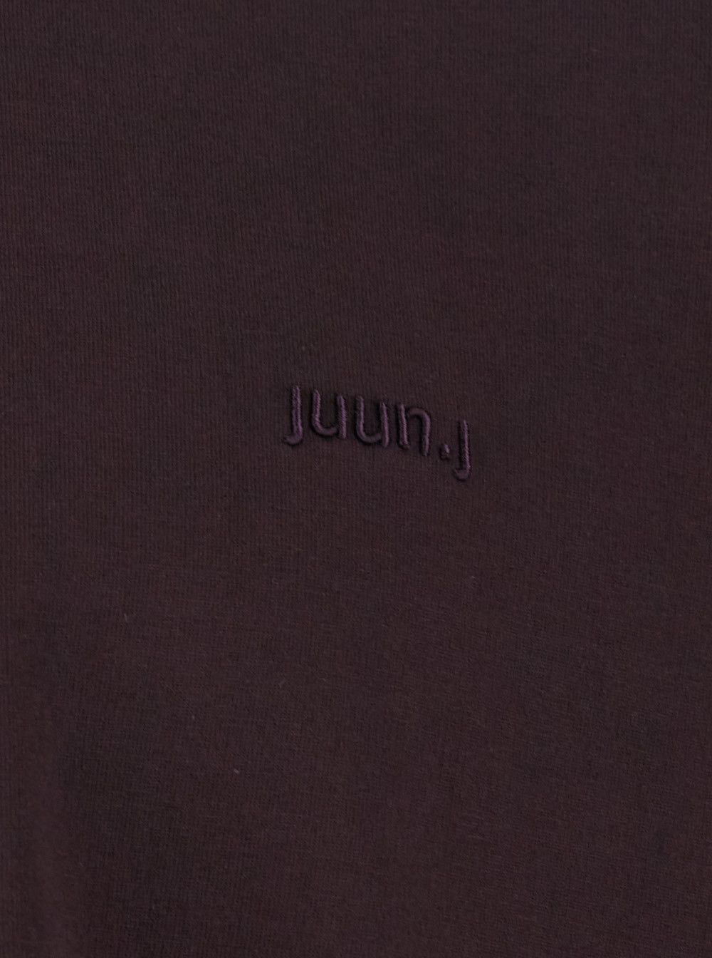 Juun.J Bordeaux T-Shirt with Logo Embroidered on the Front and Print on the Back in Cotton Man Size US S / EU 44-46 / 1 - 3 Thumbnail