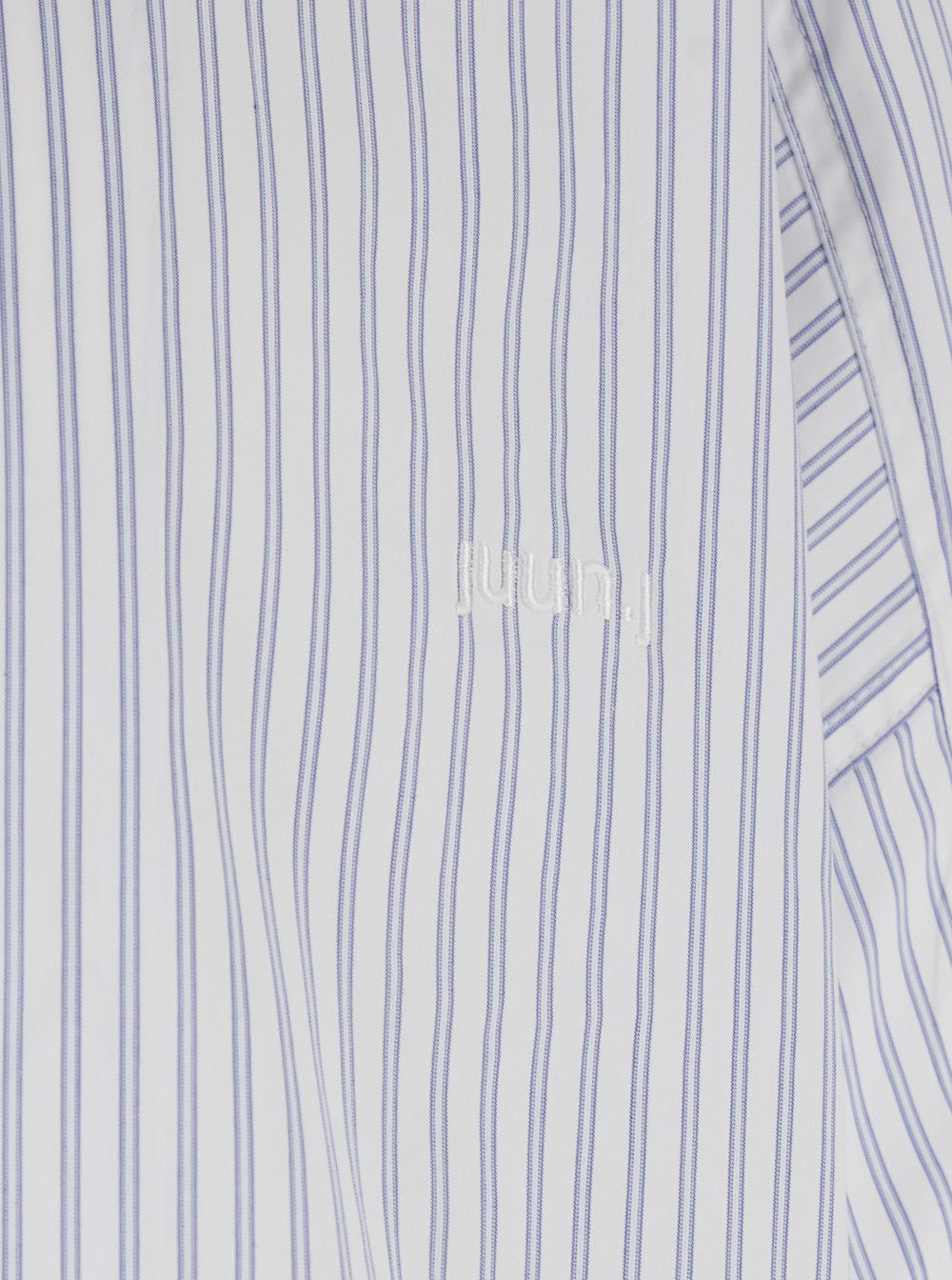 Juun.J Blue Bowling Shirt with Cuban Collar and All-Over Striped Motif in Cotton Blend Man Size US L / EU 52-54 / 3 - 3 Thumbnail