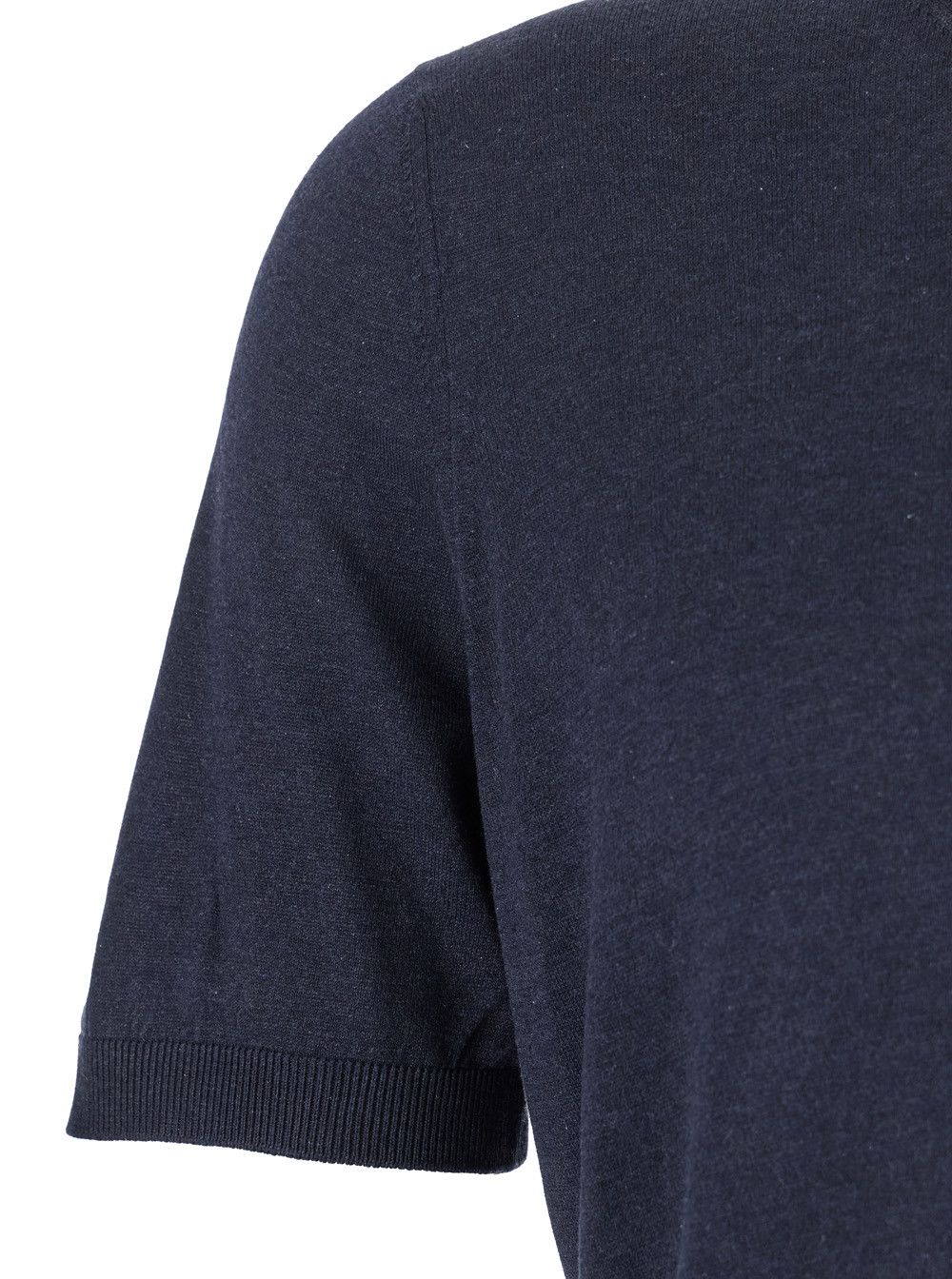 Tagliatore Blue Crewneck T-shirt with Ribbed Edges in Cotton Man Size US M / EU 48-50 / 2 - 3 Thumbnail