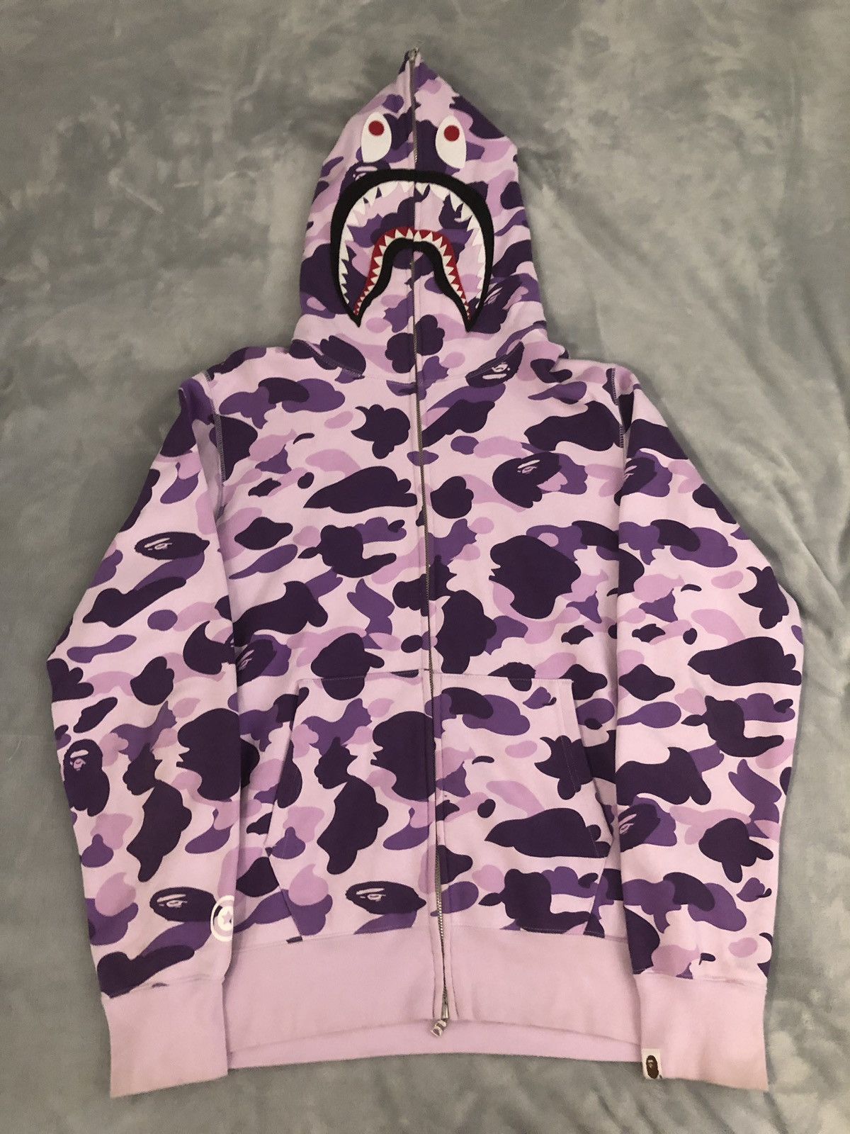 Bape Bape Taipei City Limited 10th Ani Store Camo Shark Hoodie | Grailed