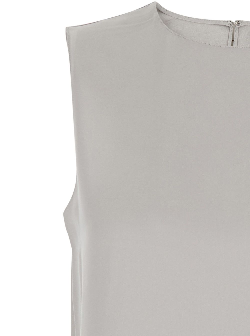 Theory 'Straight Shell' Metallic T-Shirt with Round Neck in Silk Woman Size M / US 6-8 / IT 42-44 - 3 Thumbnail