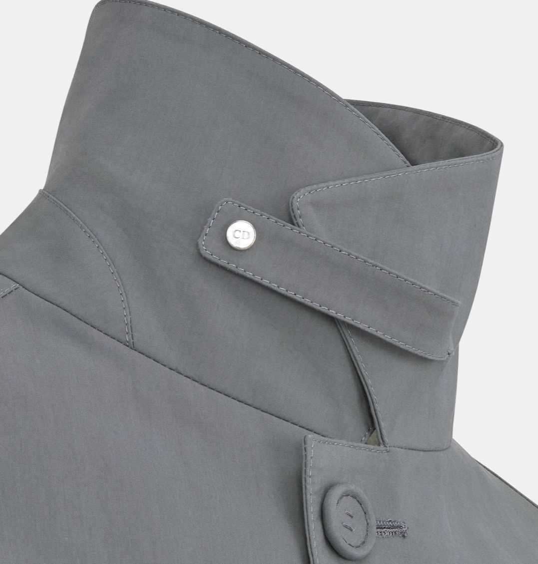 Dior BLOUSON JACKET Gray Cotton Canvas Size US L / EU 52-54 / 3 - 3 Thumbnail