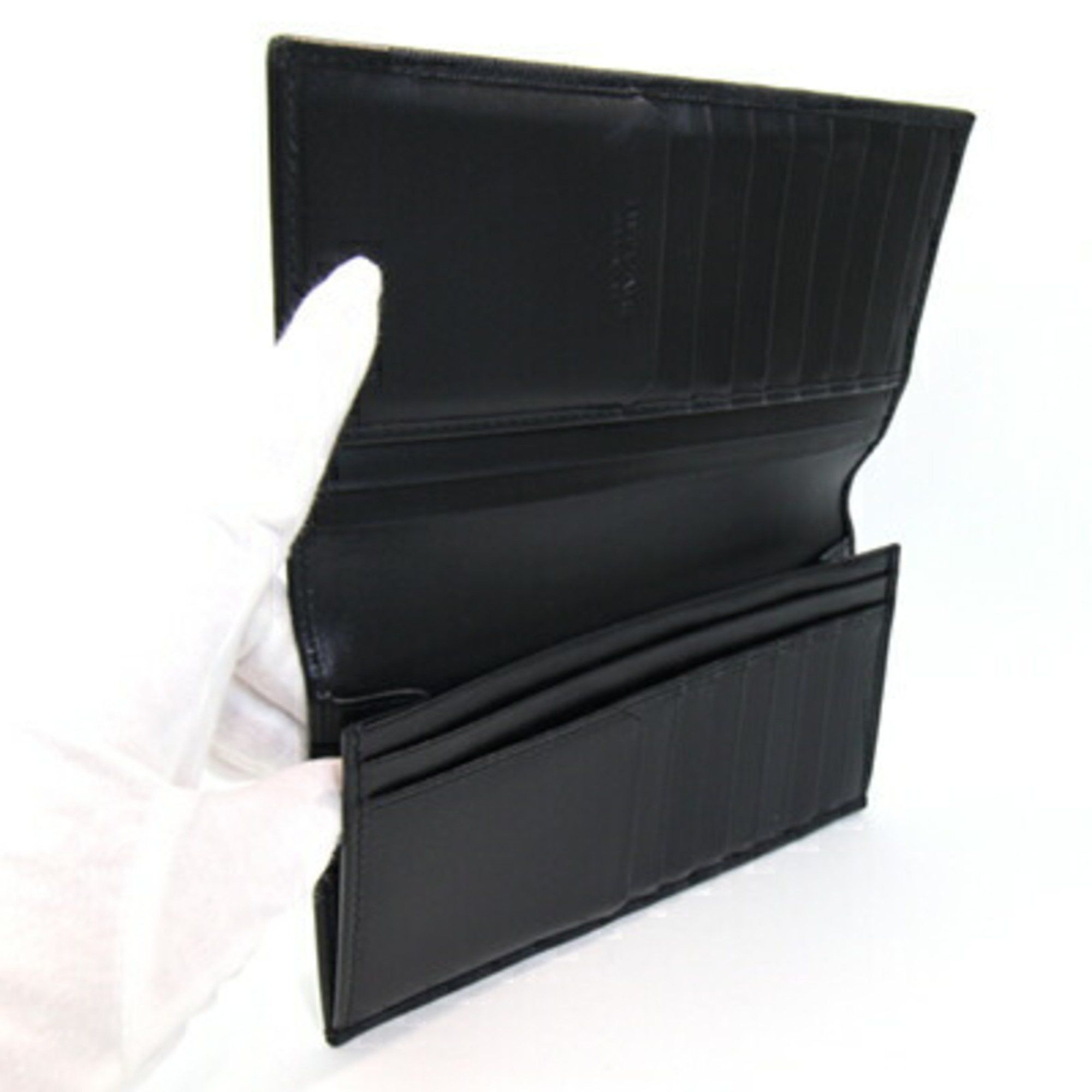 Bvlgari BVLGARI Bi-fold Long Wallet Serpenti Scaglie Man 284708 Black Leather Men's Size ONE SIZE - 4 Thumbnail