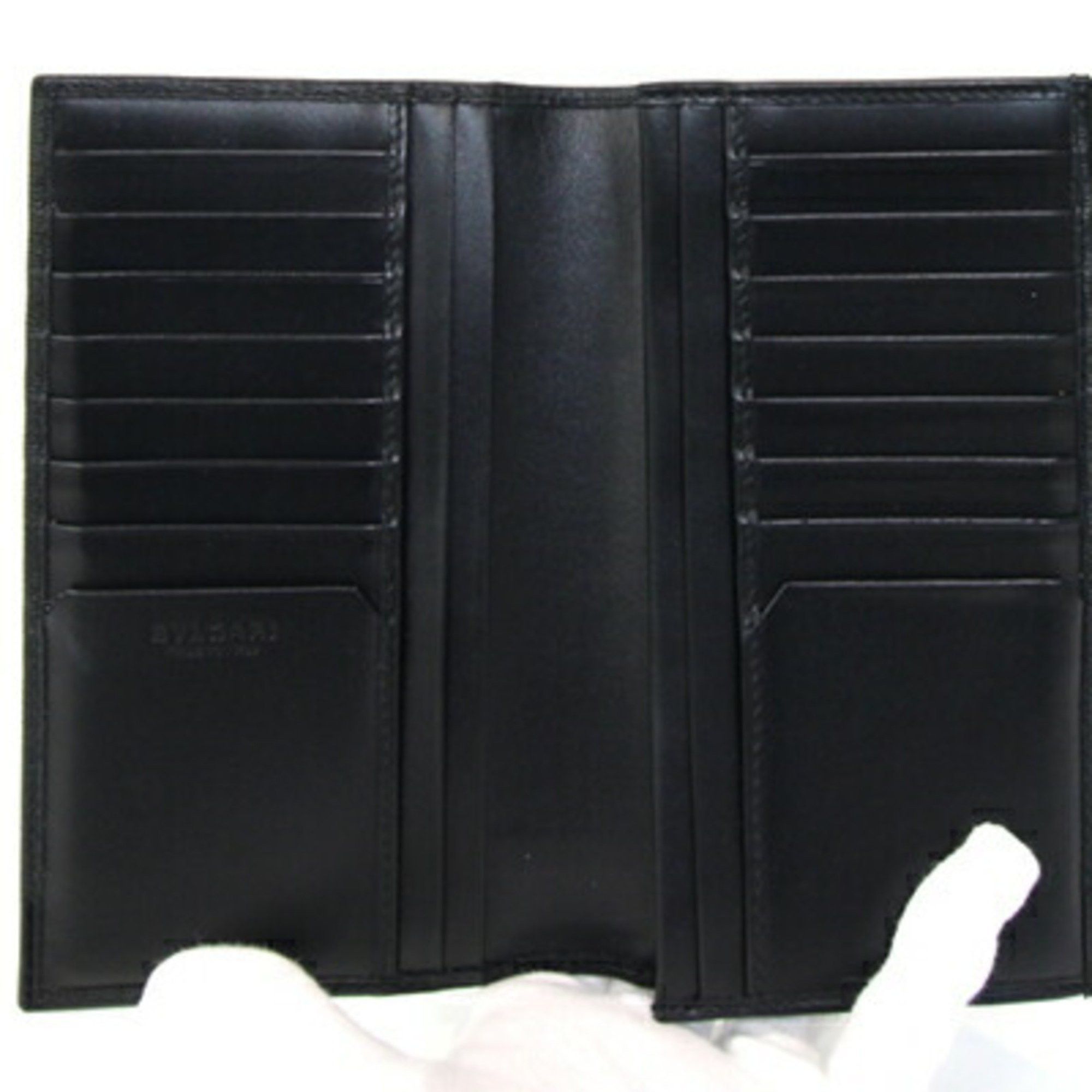 Bvlgari BVLGARI Bi-fold Long Wallet Serpenti Scaglie Man 284708 Black Leather Men's Size ONE SIZE - 3 Thumbnail