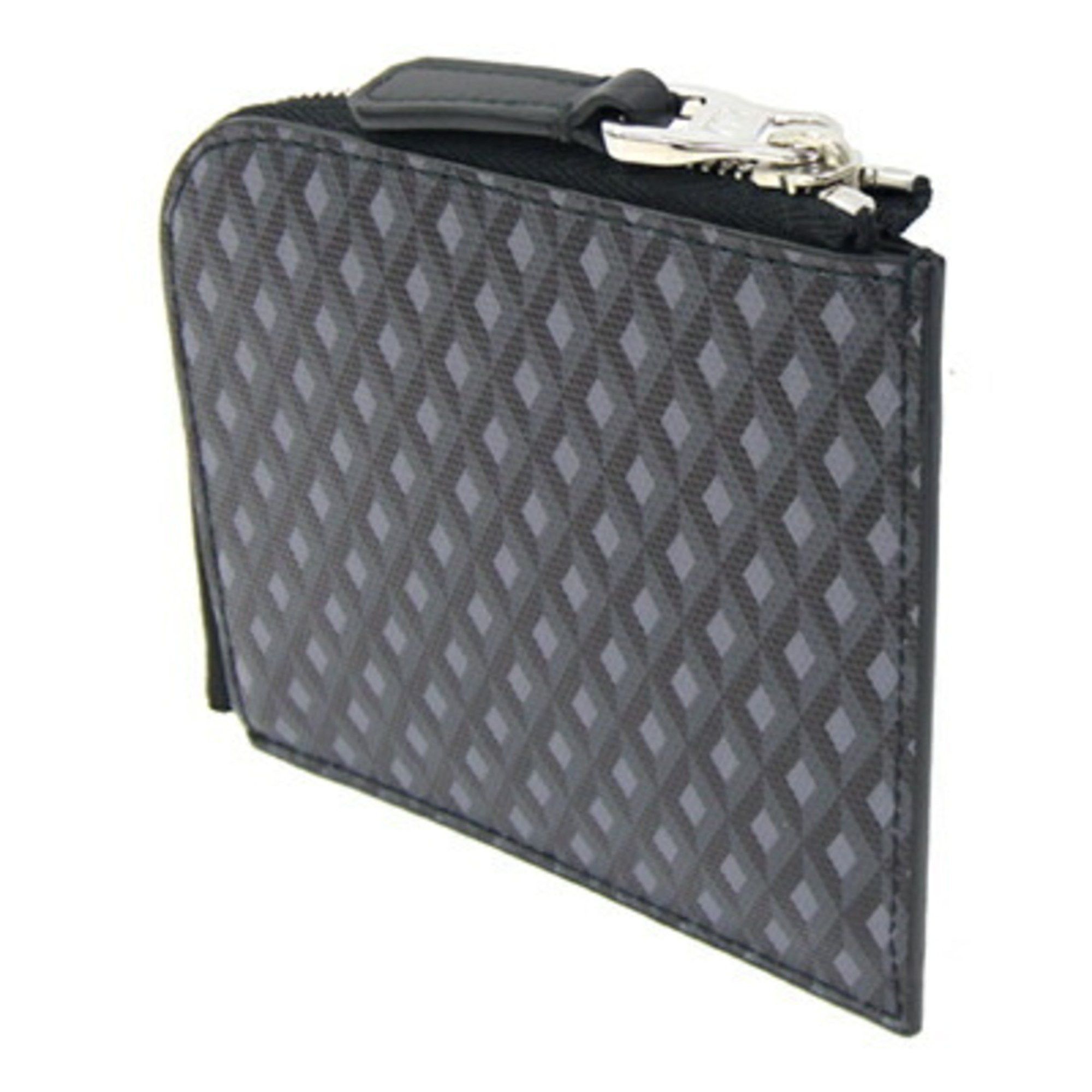 Alfred Dunhill Dunhill Coin Case Engine Turn DU19F2005CC030 Grey Black PVC Leather Purse Mini Wallet Compact Men's dunhill Size ONE SIZE - 2 Thumbnail