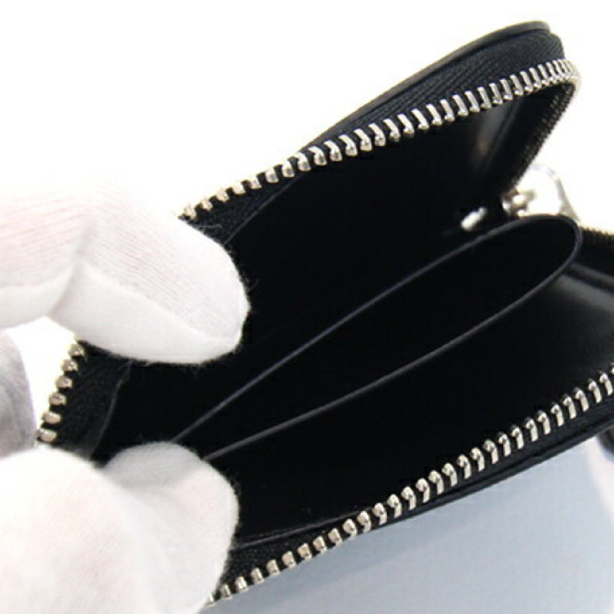 Alfred Dunhill Dunhill Coin Case Engine Turn DU19F2005CC030 Grey Black PVC Leather Purse Mini Wallet Compact Men's dunhill Size ONE SIZE - 3 Thumbnail