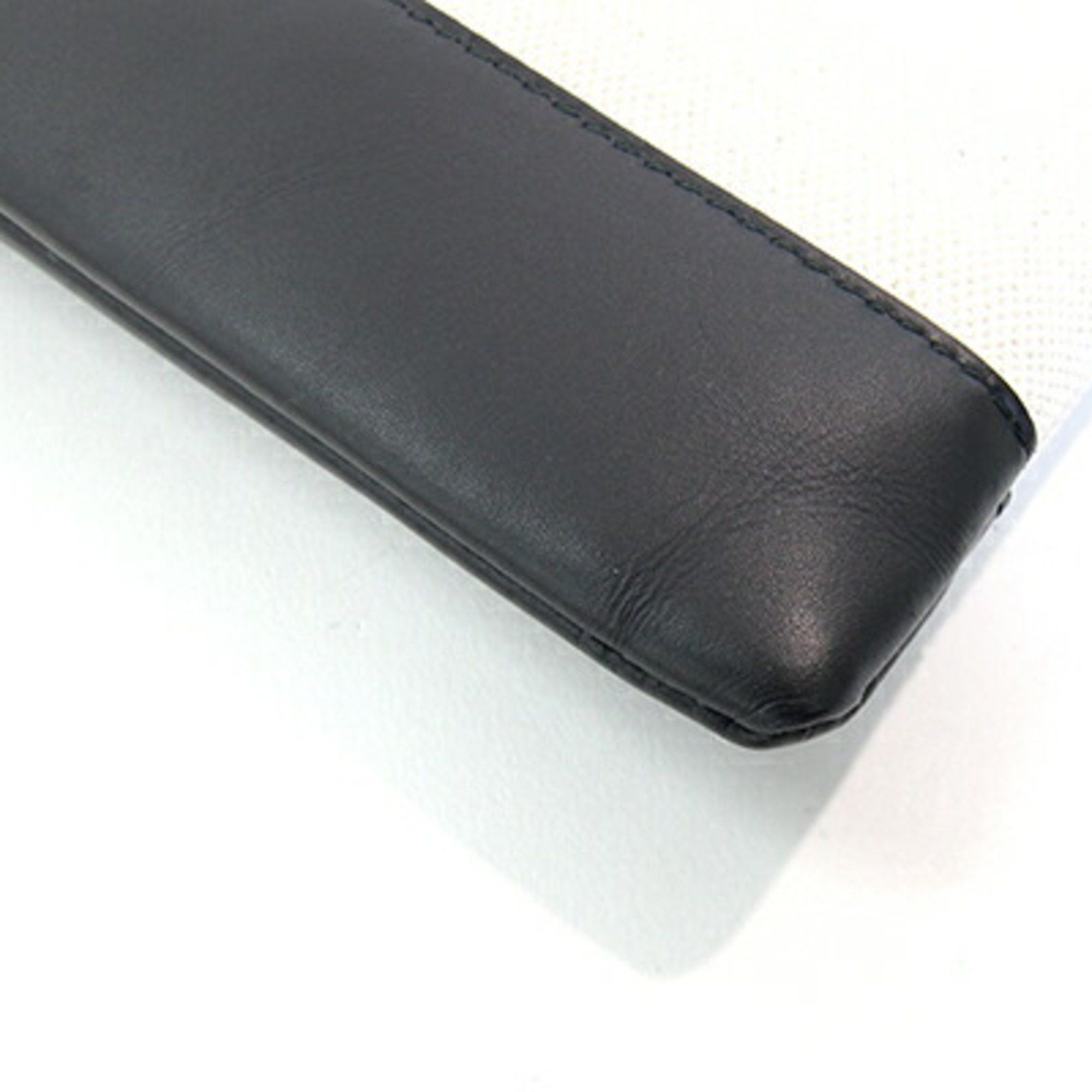 Balenciaga Balenciaga Clutch Bag Navy Clip M 373834 Black Ivory Canvas Leather Second Pouch Men's BALENCIAGA Size ONE SIZE - 4 Thumbnail