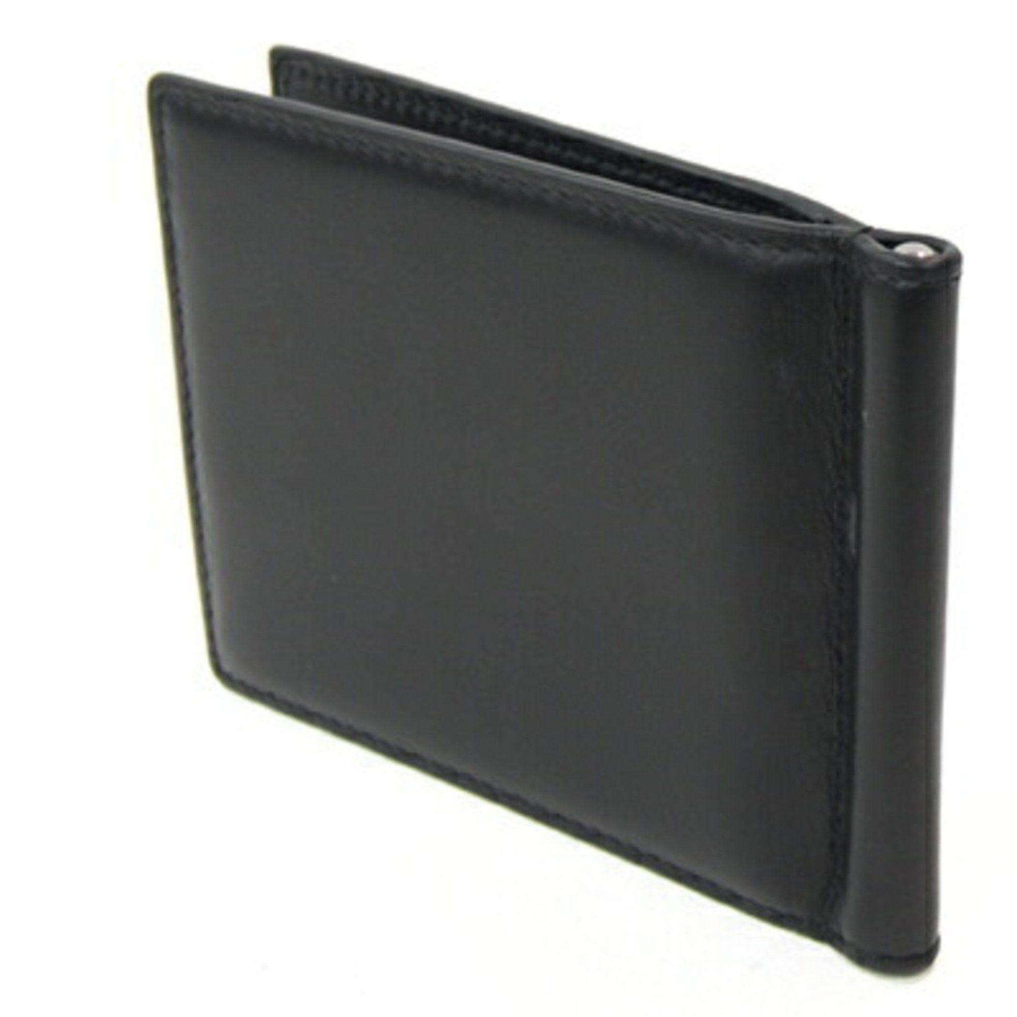 Dior Christian Dior Dior Bi-fold Money Clip Black Leather Compact Wallet Billfold Men's DIOR Size ONE SIZE - 2 Thumbnail