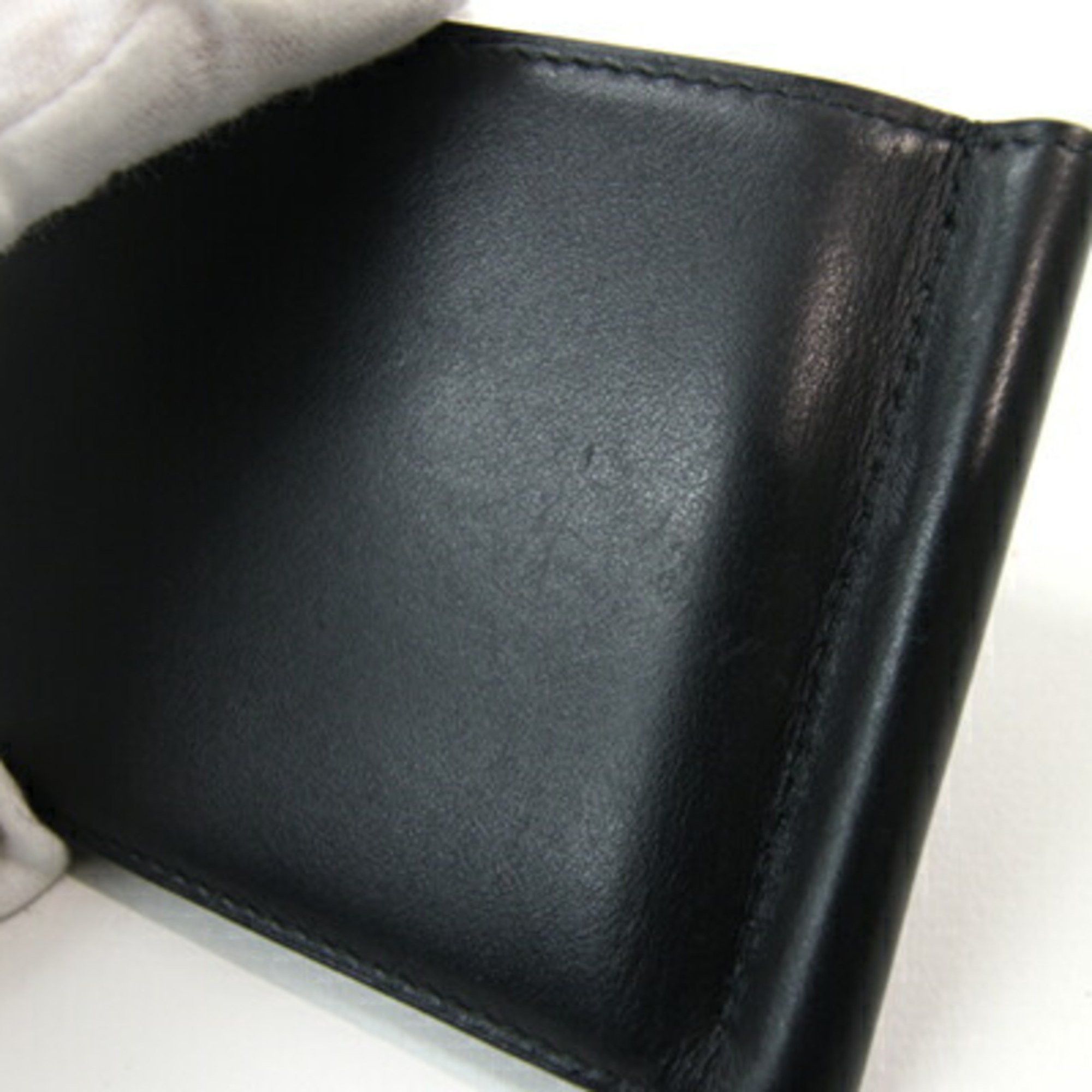 Dior Christian Dior Dior Bi-fold Money Clip Black Leather Compact Wallet Billfold Men's DIOR Size ONE SIZE - 4 Thumbnail