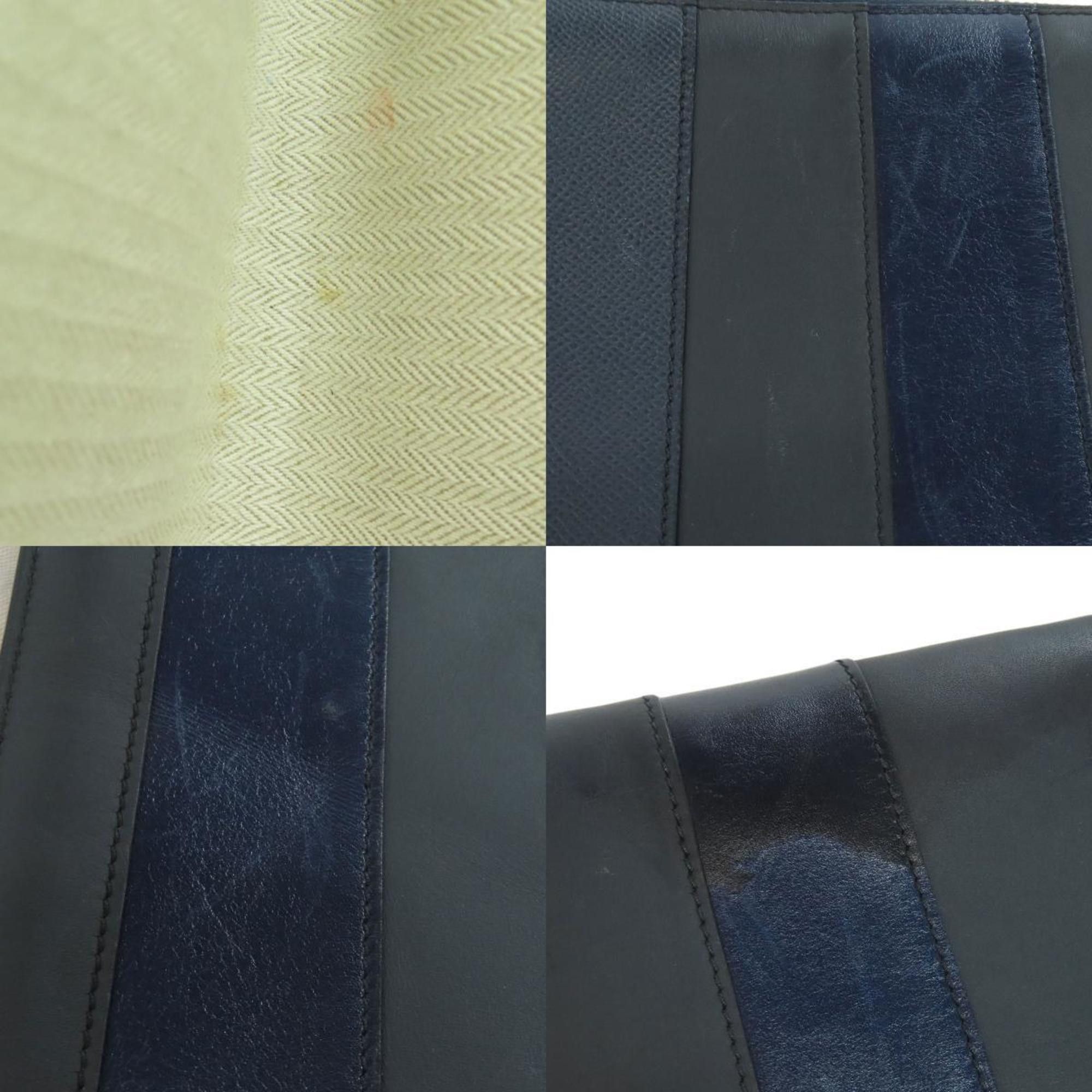 Hermes Hermes Striped Clutch Bag Leather Men's Size ONE SIZE - 8 Thumbnail