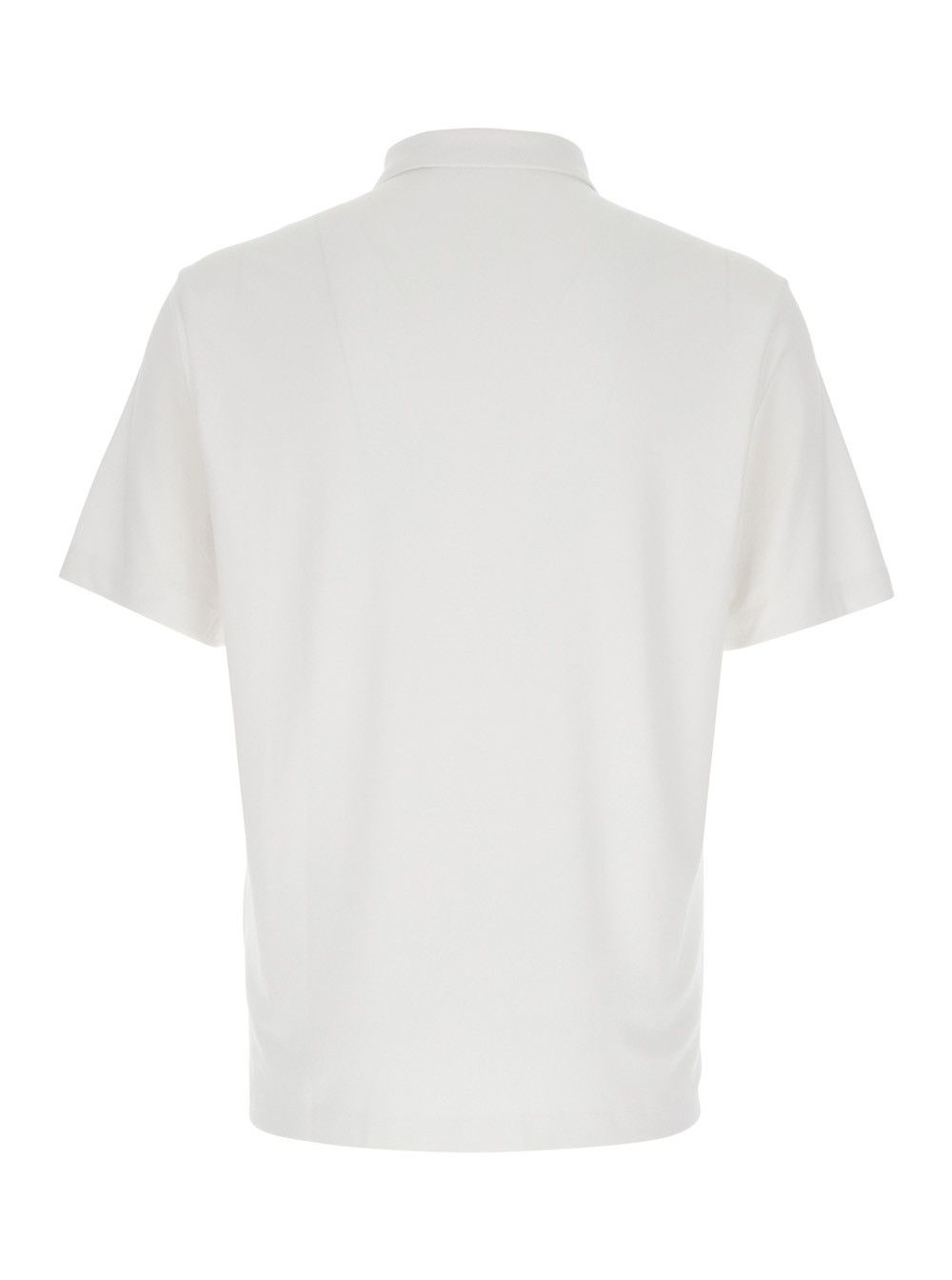 Theory White Polo Shirt with Button Closure in cotton Man Size US XXL / EU 58 / 5 - 2 Thumbnail