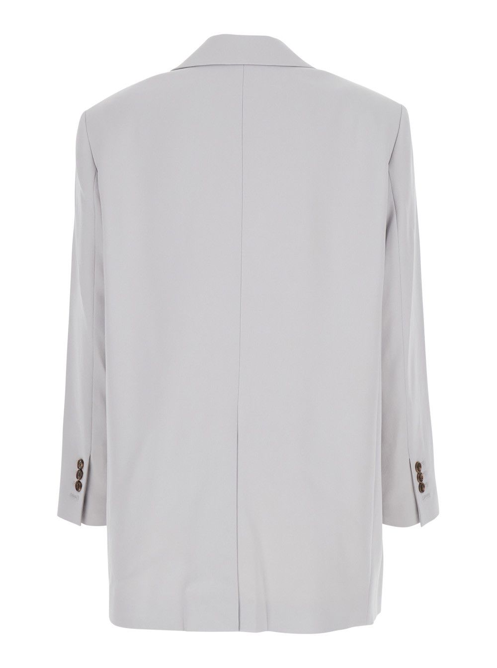 Theory Grey Single Breasted Jacket with Classic Lapels in Tech Fabric Woman Size L / US 10 / IT 46 - 2 Thumbnail